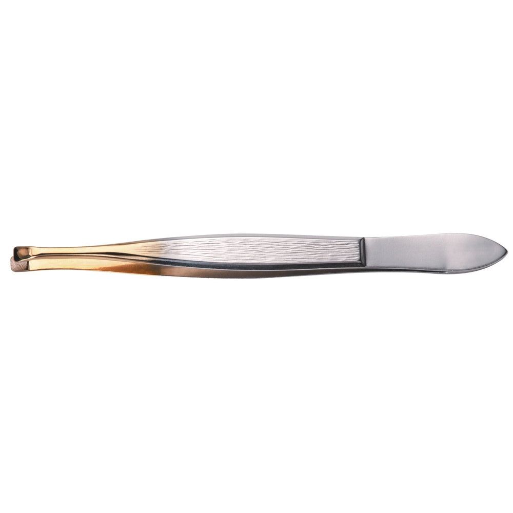 YES Solingen Pinzette Goldspitze Schmal Schräg 1 St
