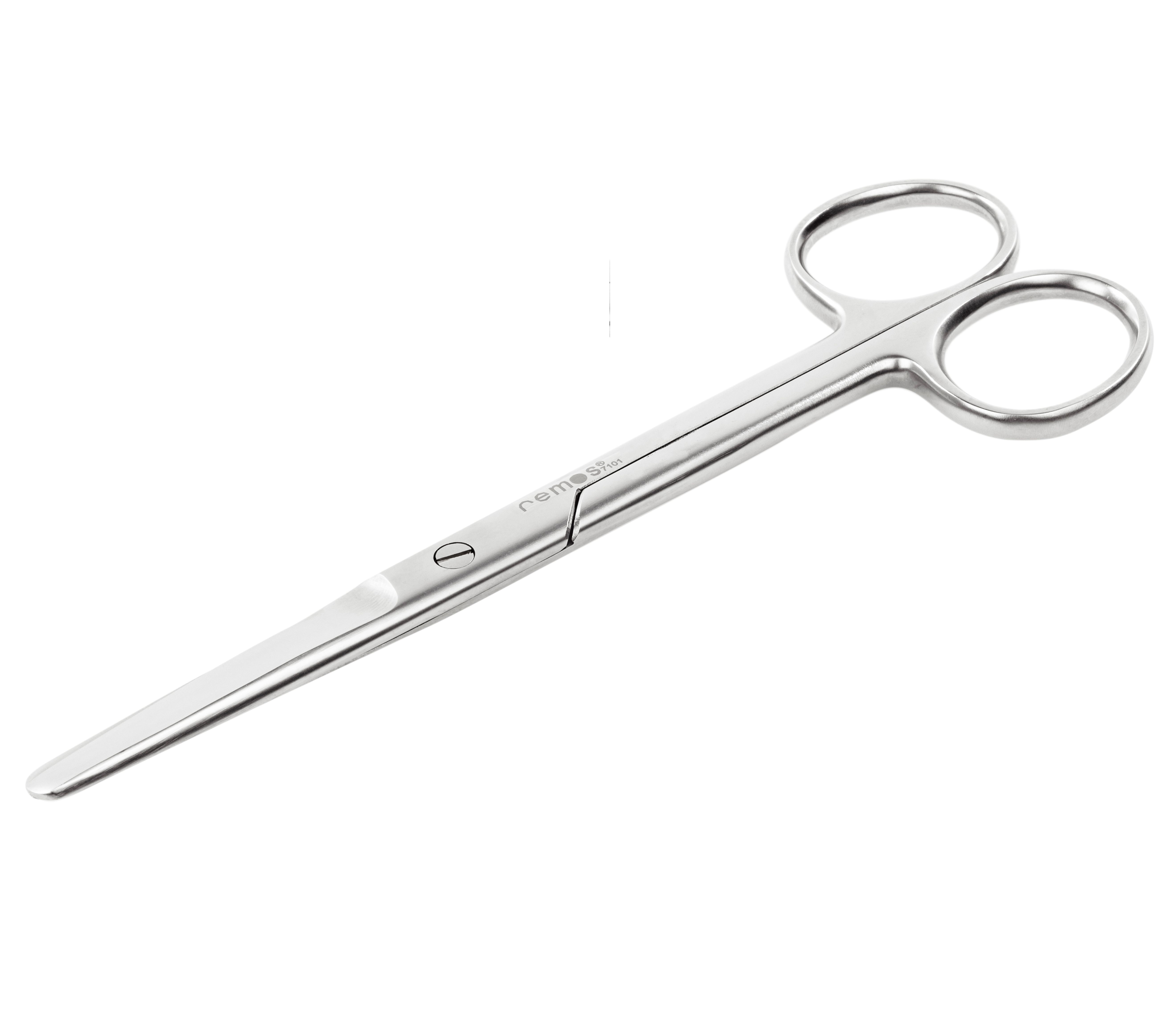 REMOS Universalschere, rund, gerade Schneide, 14.5 cm, aus Edelstahl.