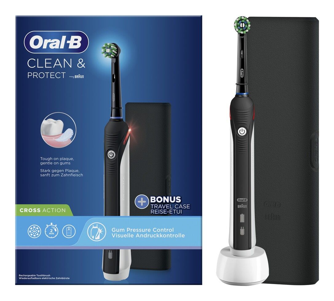 Oral-B Pro 2 Clean & Protect Zahnbürste schwarz 1 St