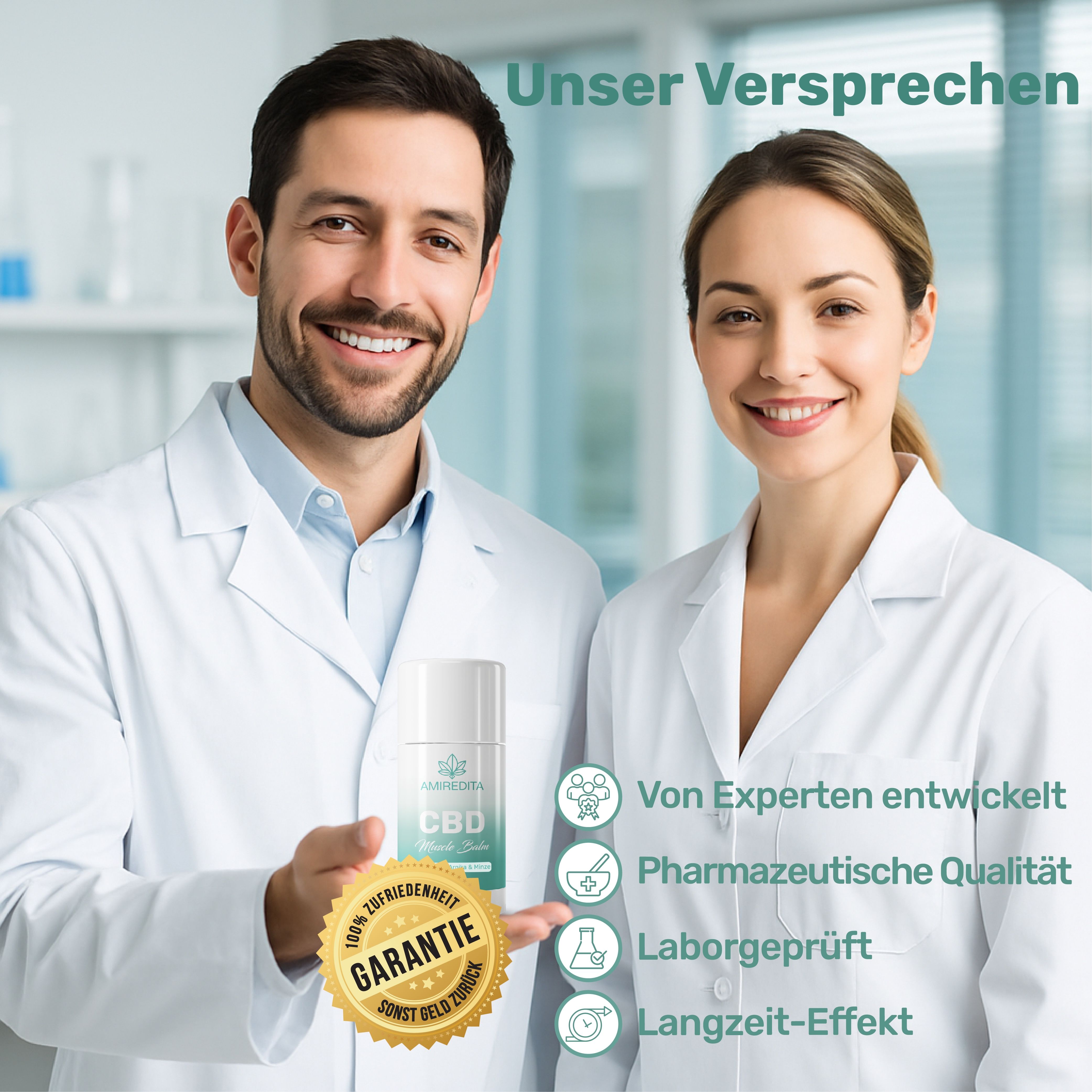 Amiredita CBD Muskelbalsam 1000mg Cannabidiol