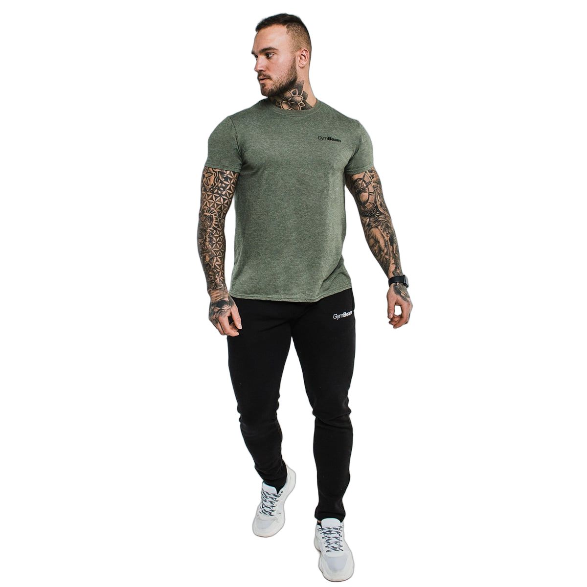 GymBeam Herren Jogginghose Slimfit mit Kordelzug und Taschen in Schwarz