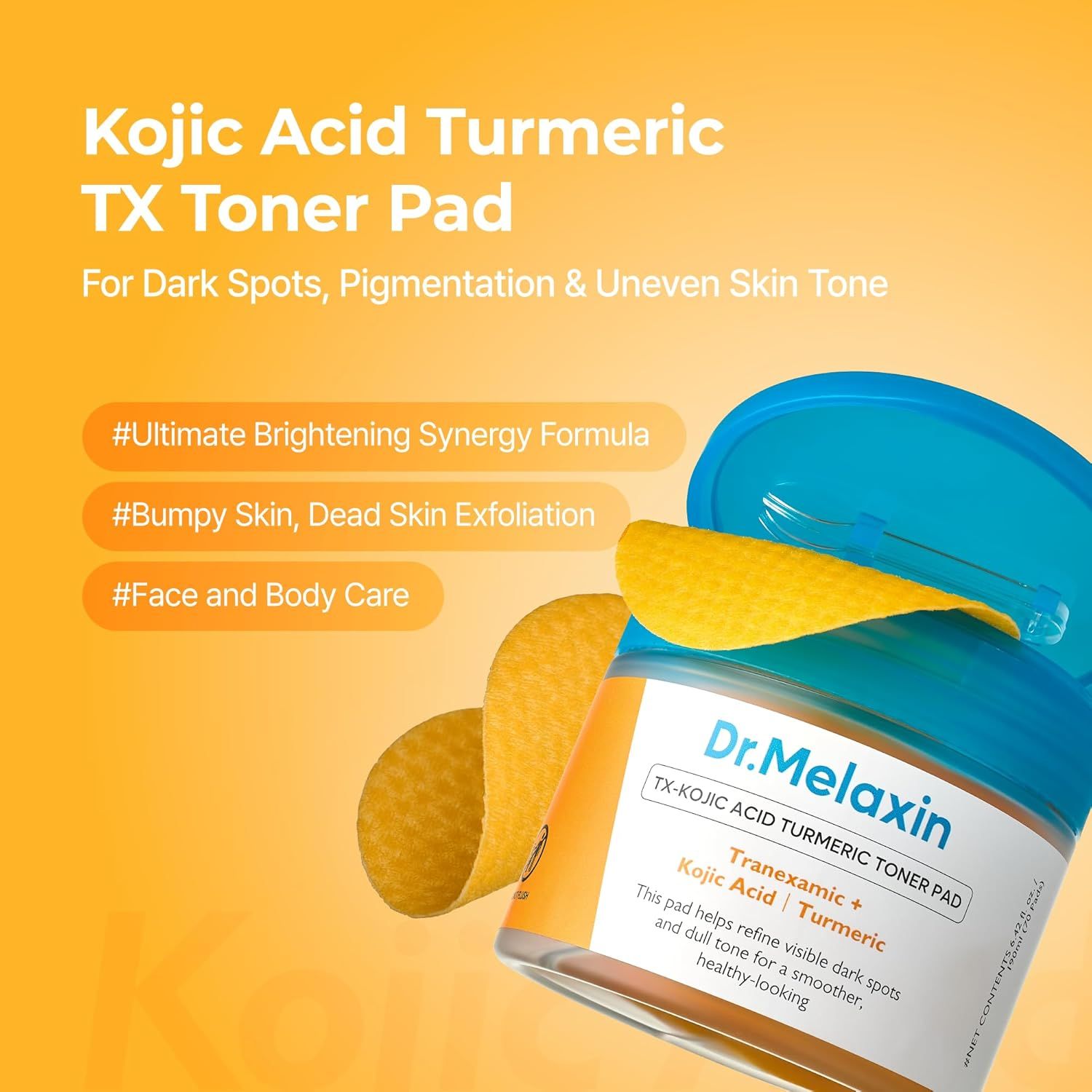 Dr.Melaxin TX Kojic Acid Turmeric Toner Pads