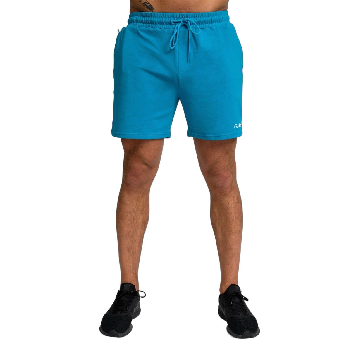 GymBeam Shorts Herren regular mit Kordelzug, Taschen und Modell Aquamarine 1 St