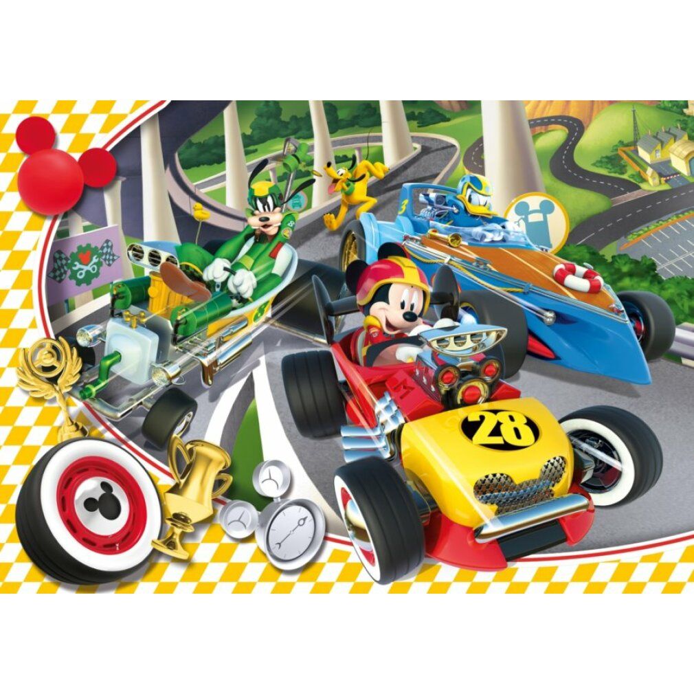 clementoni Puzzle Mickey und die Rennfahrer: Rennen