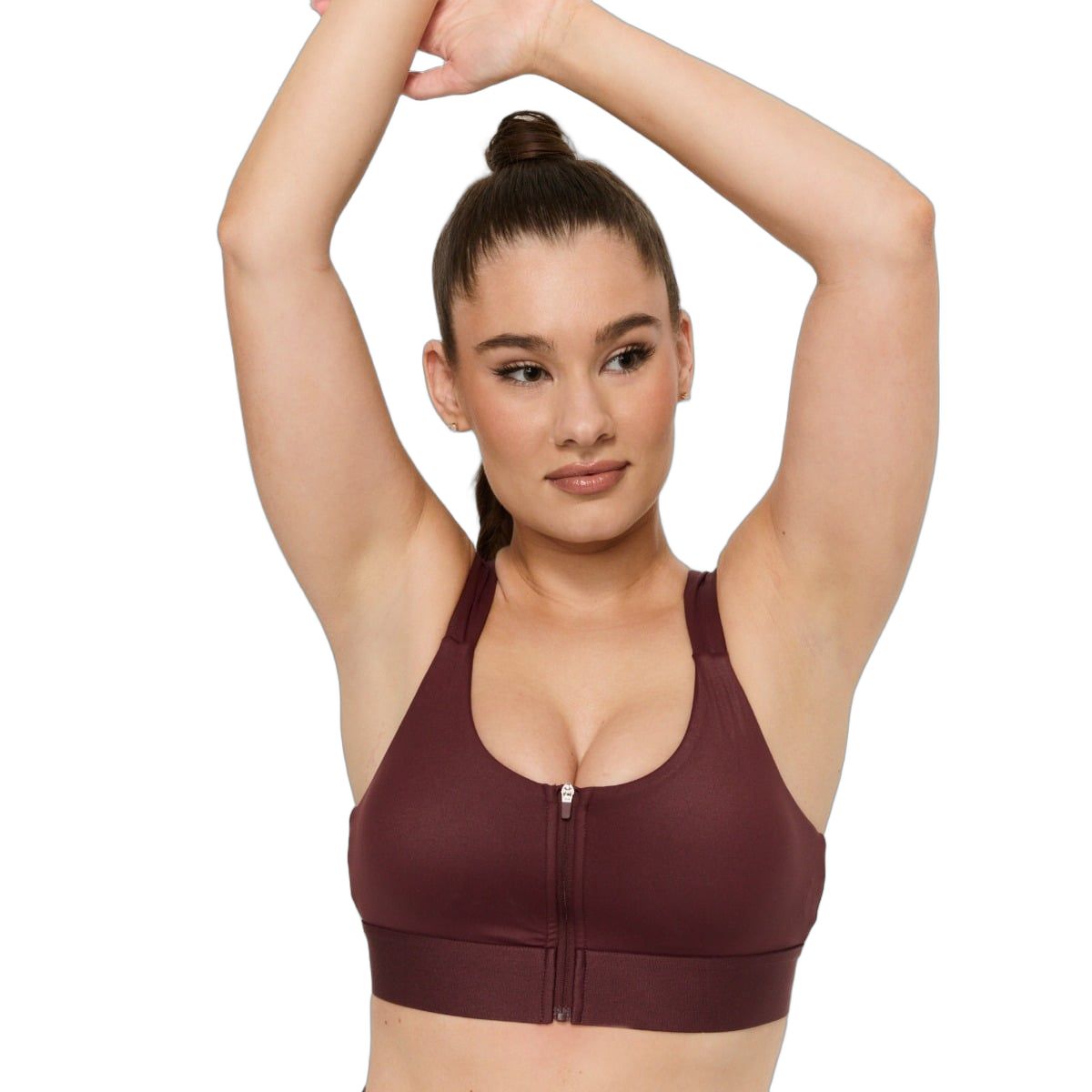 GymBeam Sport-BH Damen mit Front-Reißverschluss und verstellbaren Trägern Modell Fig 1 St