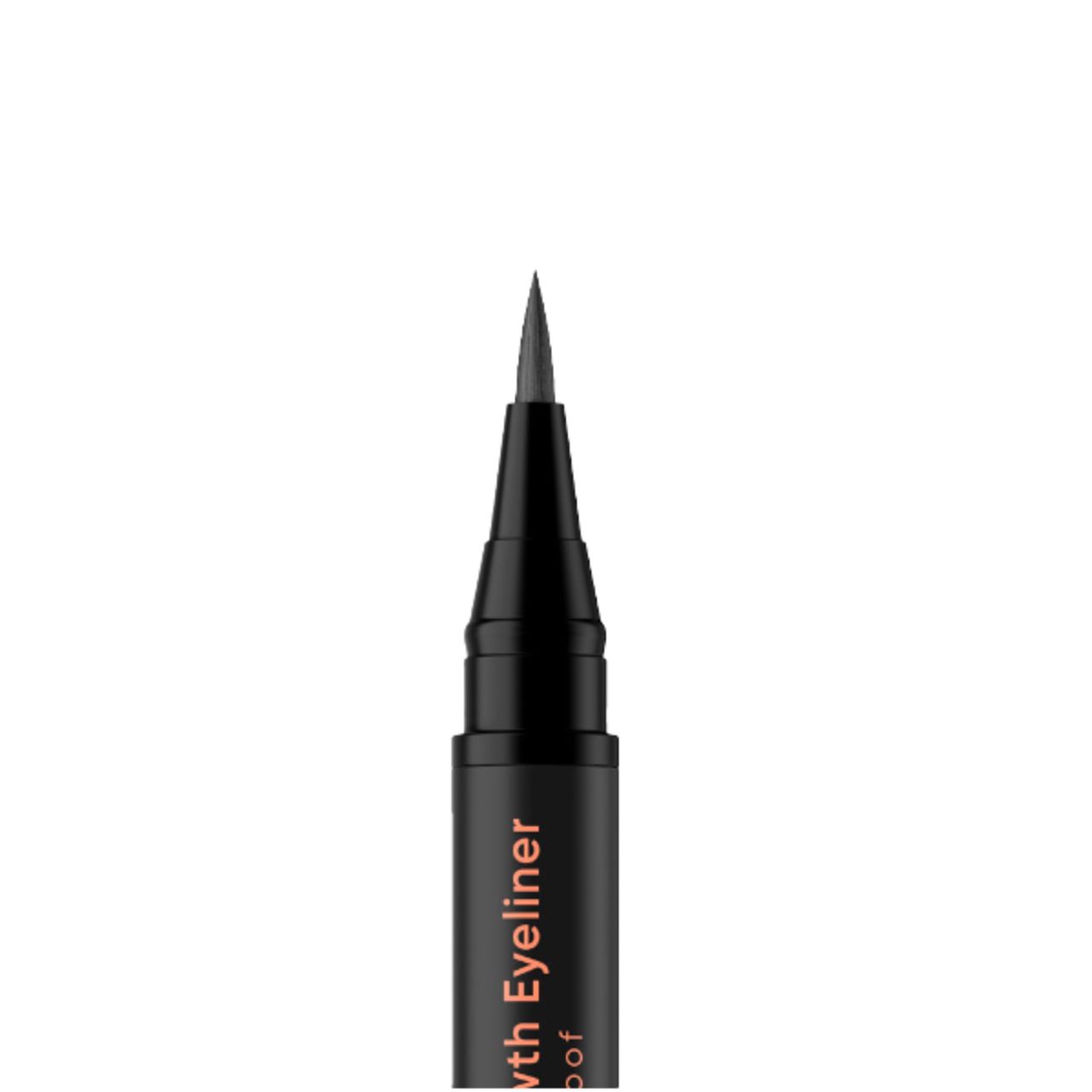 Schwarzer Eyeliner. Aufschrift: a lalala long, Black Lash Growth Eyeliner, waterproof.