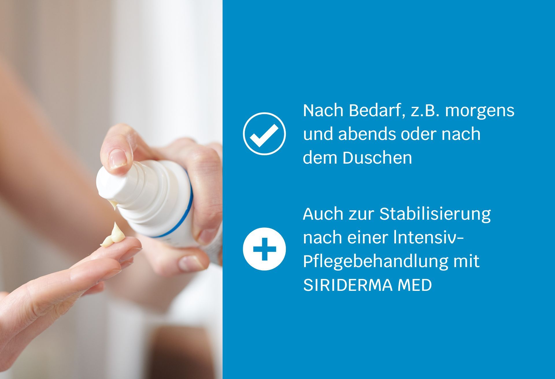 Siriderma Körperlotion ohne Duftstoffe-Hautberuhigende Feuchtigkeitspflege, für Glattere Haut