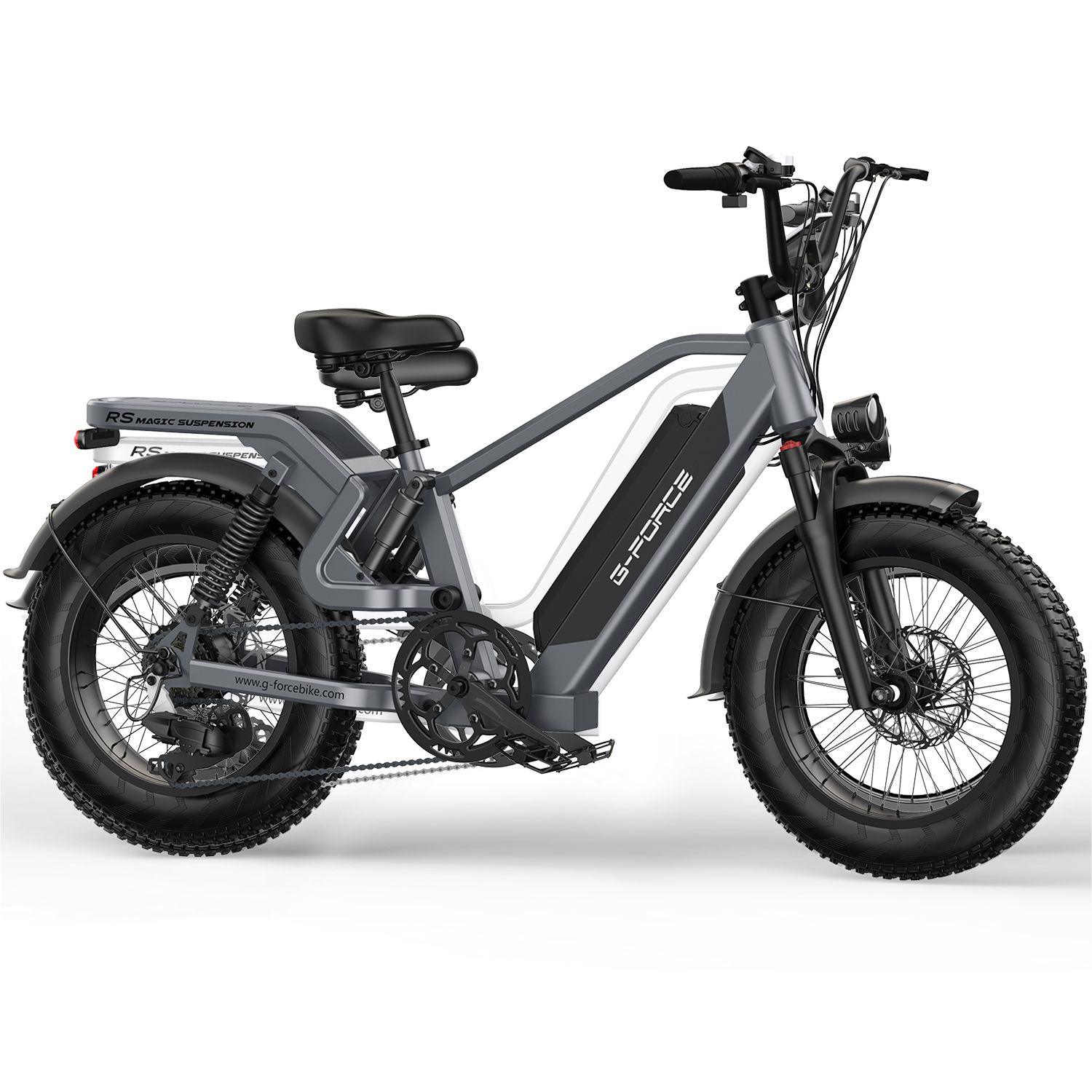 G-FORCE RS Vollgefedertes E-Bike, 48V 15Ah herausnehmbarer Akku