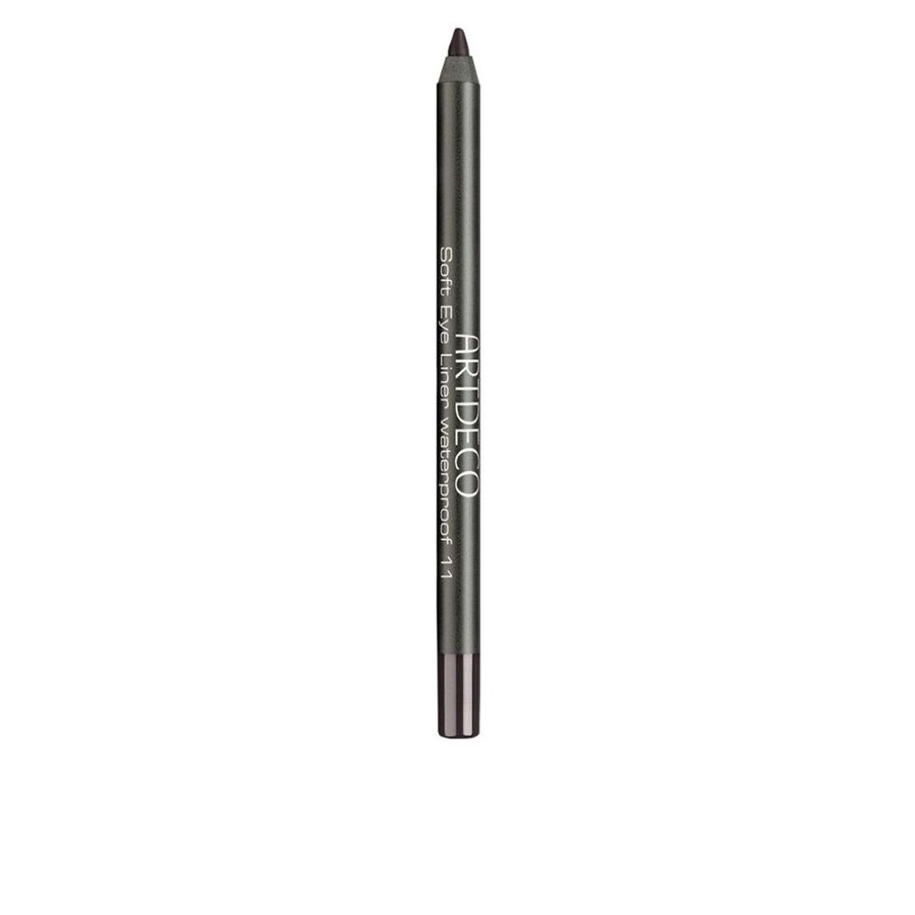 Dunkelbrauner, spitzer Kajalstift. Aufschrift: Artdeco Soft Eye Liner Waterproof 11.