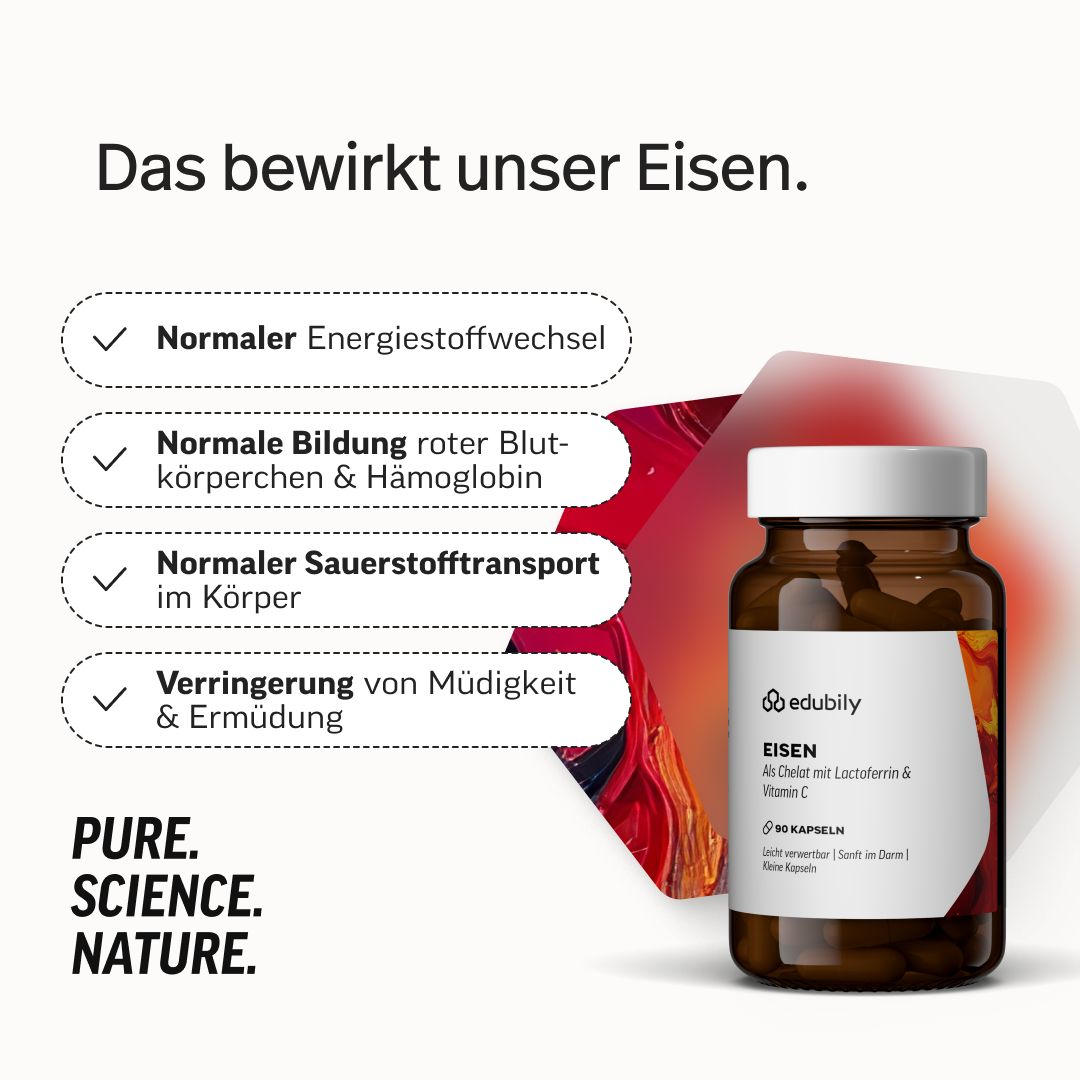 edubily® Eisen Kapseln mit Lactoferrin