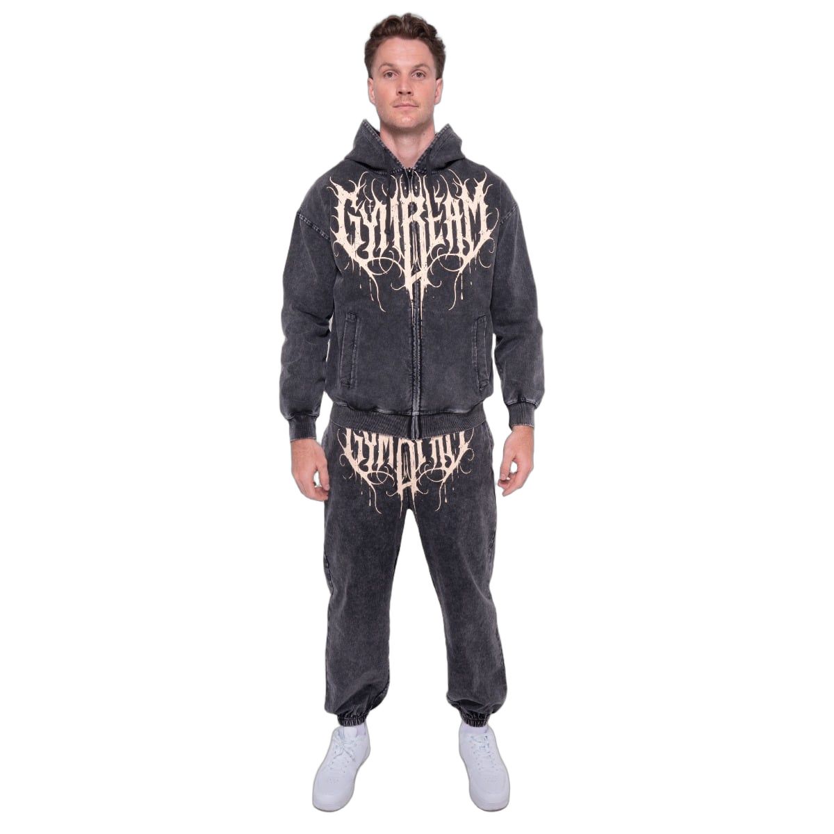 GymBeam Herren Jogginghose oversized mit Kordelzug und Taschen