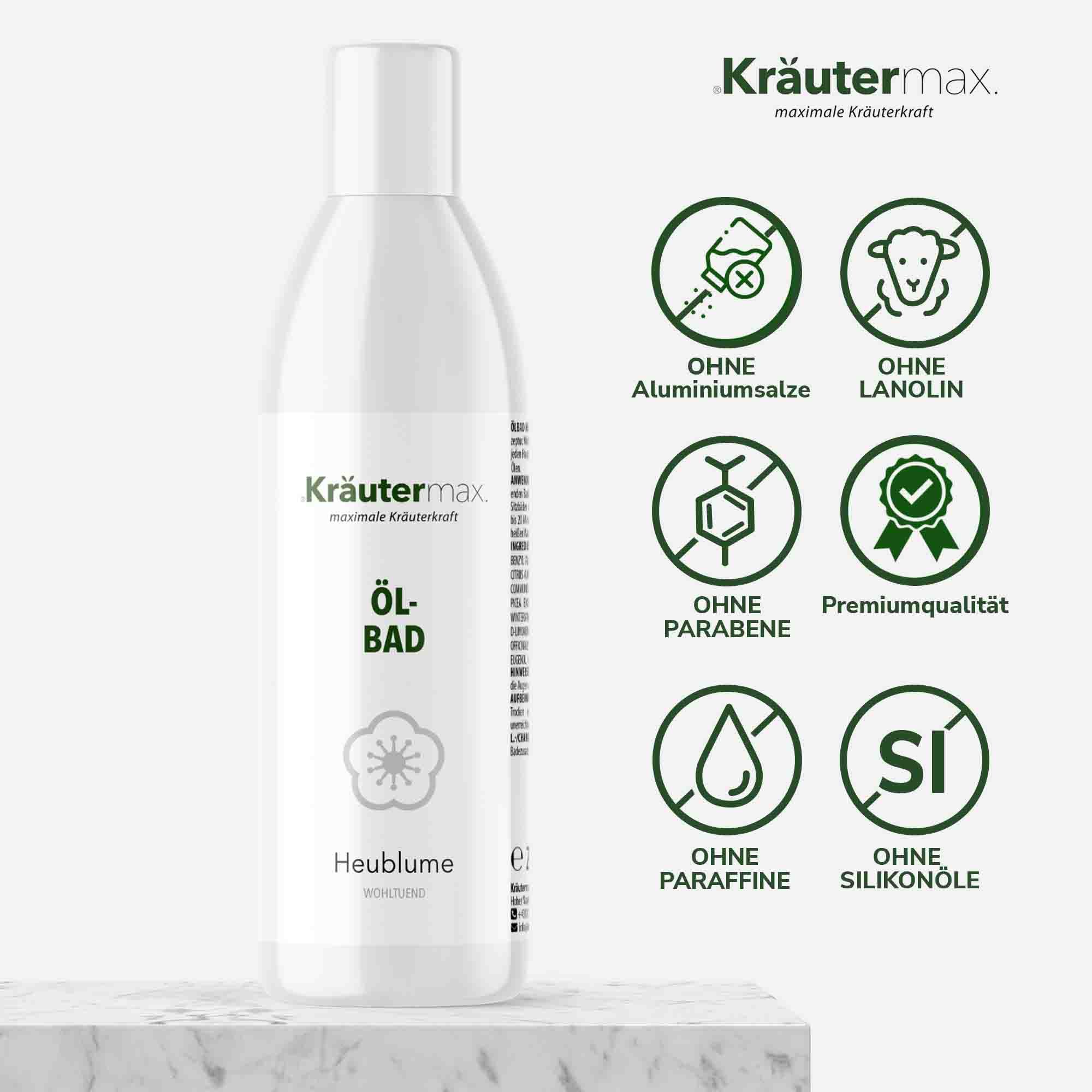 Kräutermax Ölbad Heublume 250 ml Badeöl