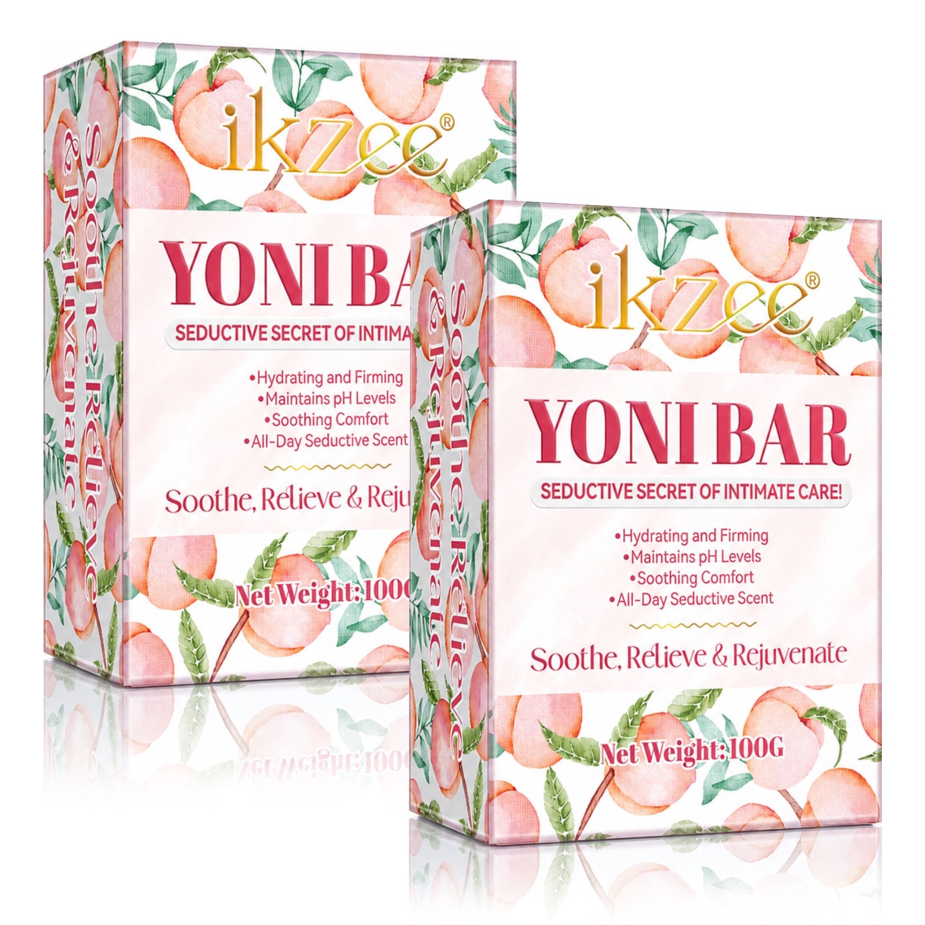 P-beauty Intimseife Yoni Bar Frauen Intimpflege pH-Balance mit Pfirsich