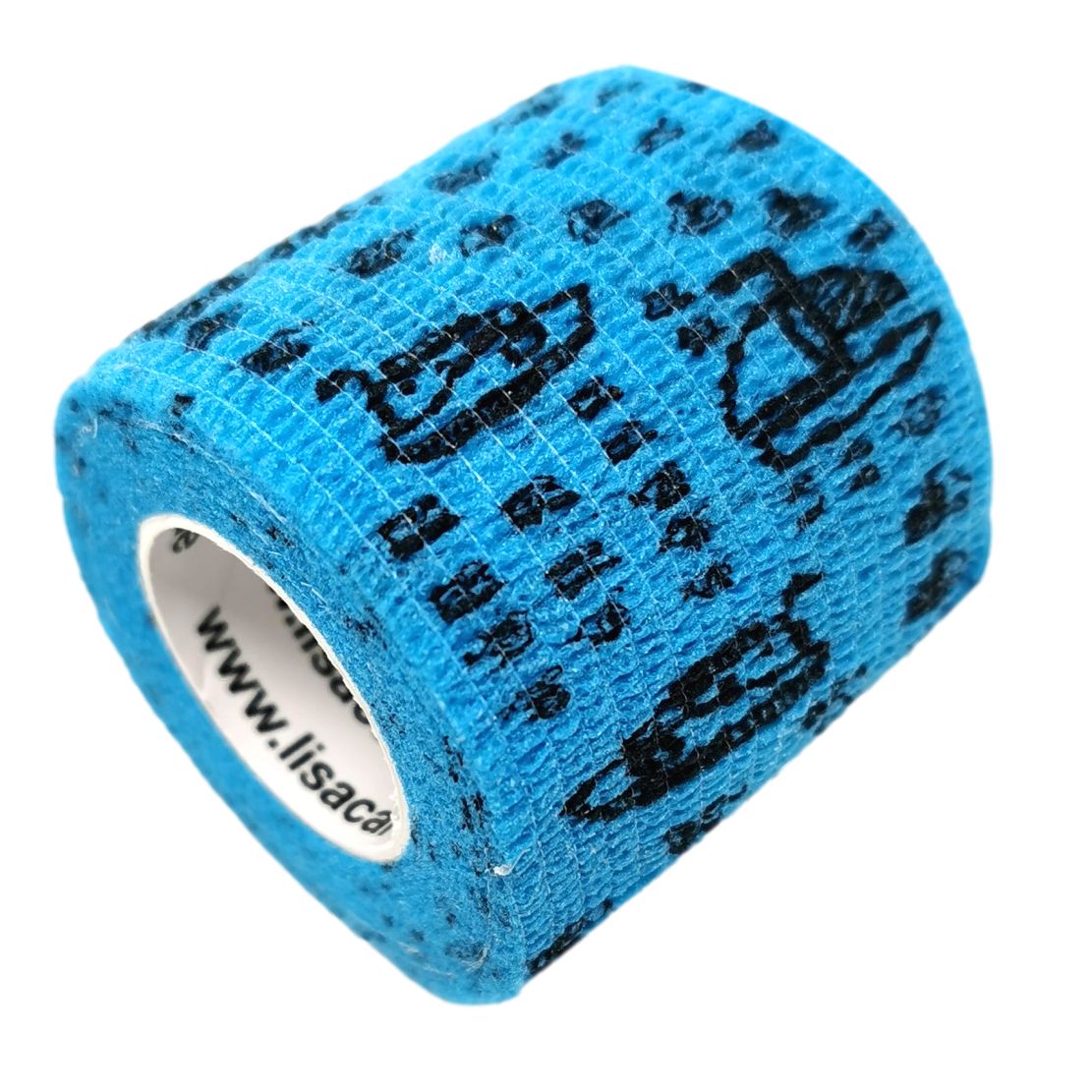 LisaCare selbstklebender Verband - Fahrzeuge Blau - 5cm x 4,5cm