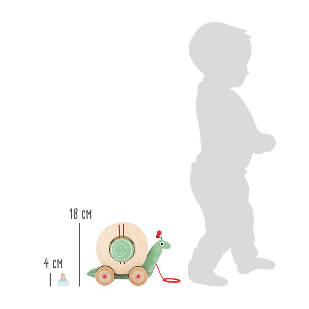 small foot Nachzieh-Stecktier Schnecke