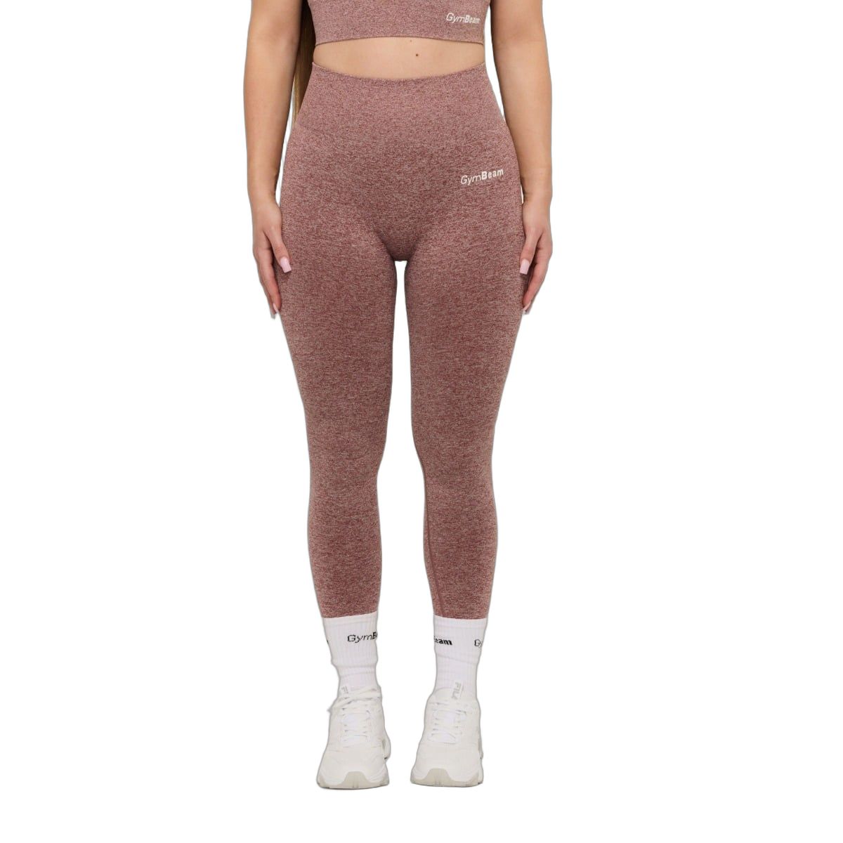 GymBeam Leggings Damen High Waist nahtlos FLO Mauve
