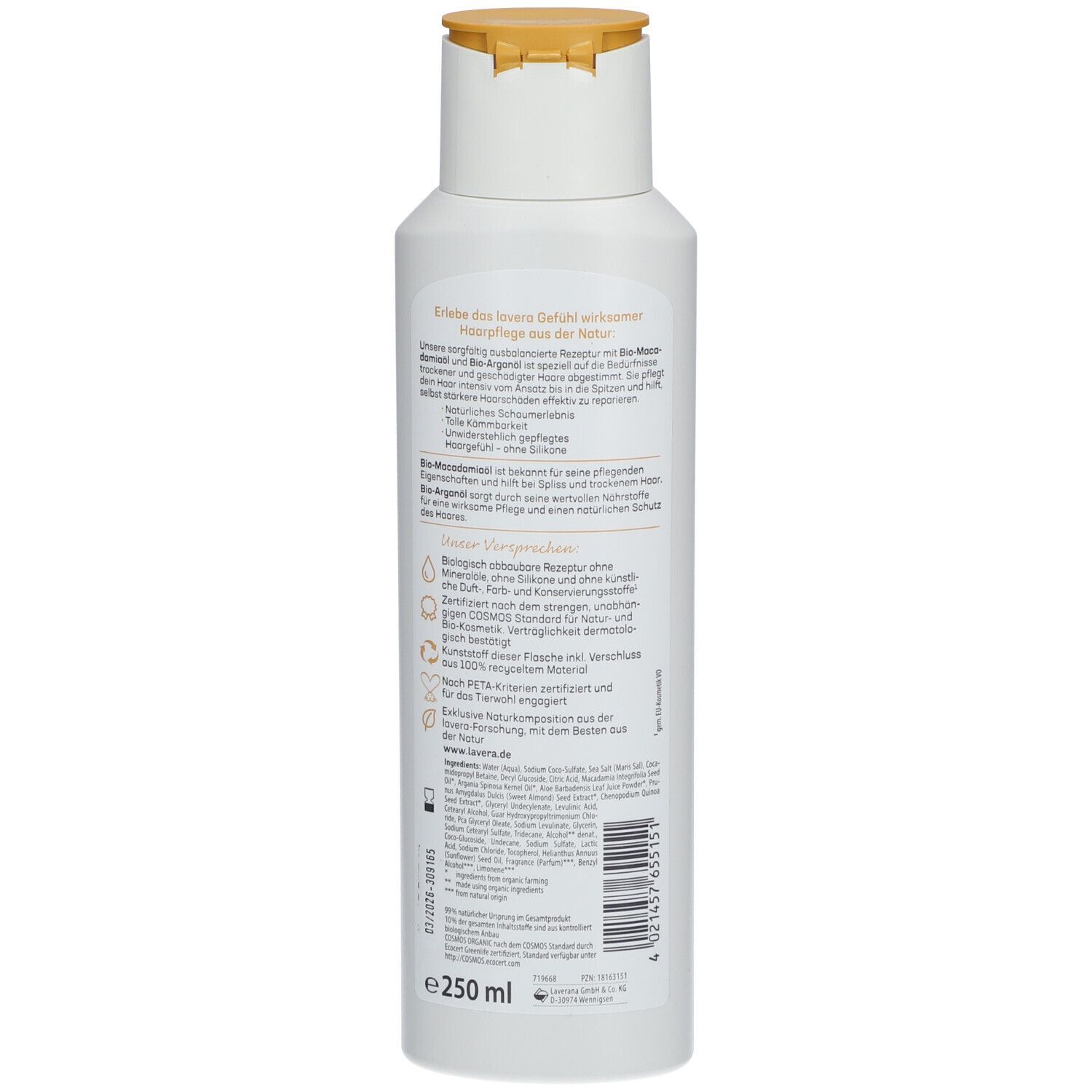 Lavera Pflegeshampoo Repair & Tiefenpflege 250 ml Shampoo