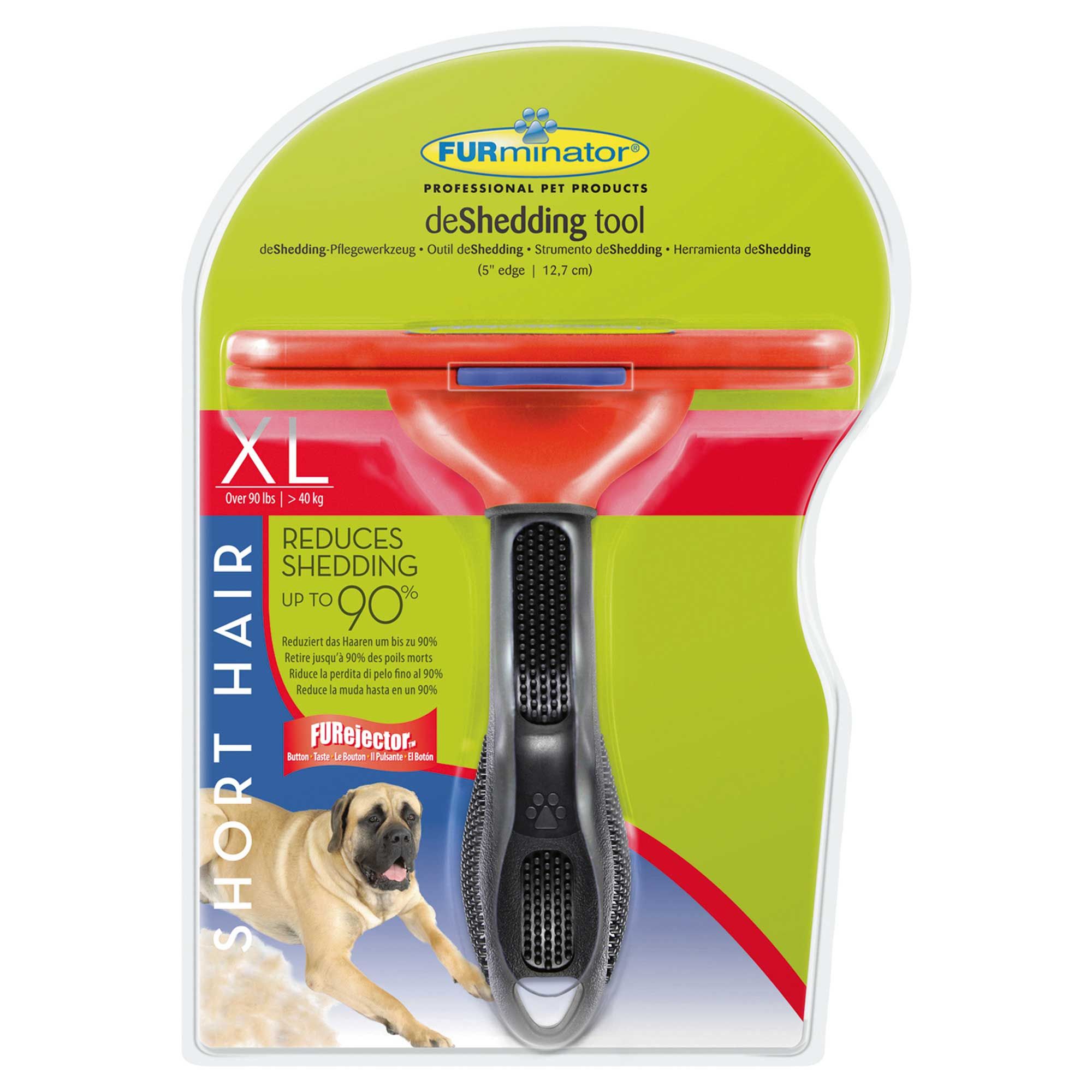 Furminator® deShedding 'für kurzhaarige Hunde (bis 5cm), Größe XL - für Hunde ab 42kg
