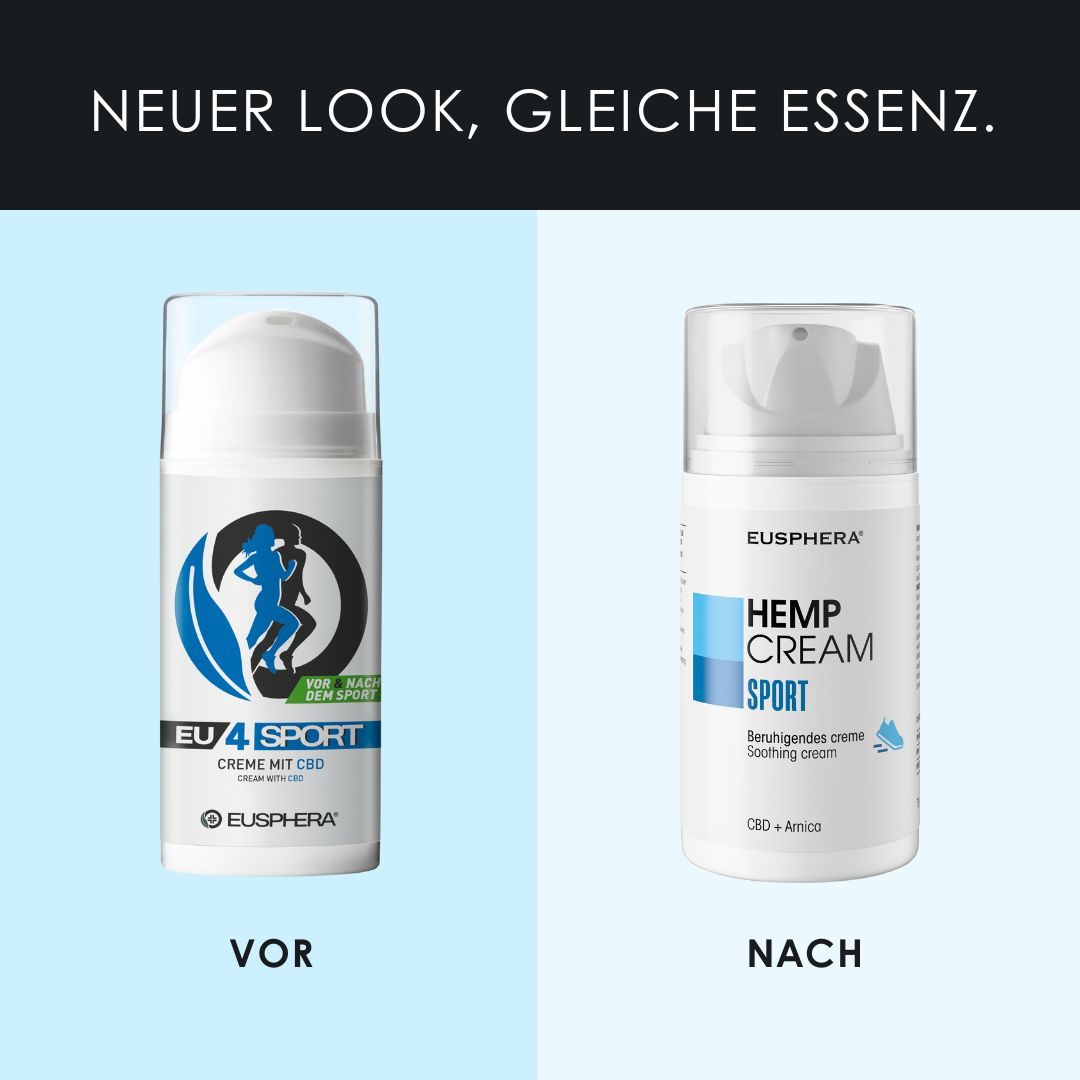 Produkt-Tube und schwarze Tube. Text: DERMATOLOGISCH GETESTET, 100% NATÜRLICHE INHALTSSTOFFE, SCHNELLE AUFNAHME.