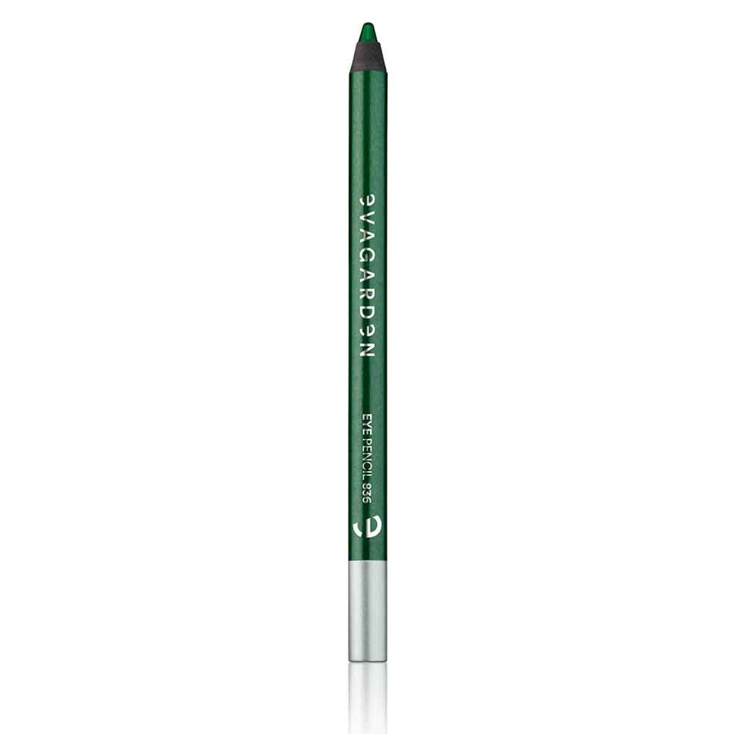 Grüner Kajalstift mit silberner Spitze. Aufschrift: EVAGARDEN. Farbcode: 836.