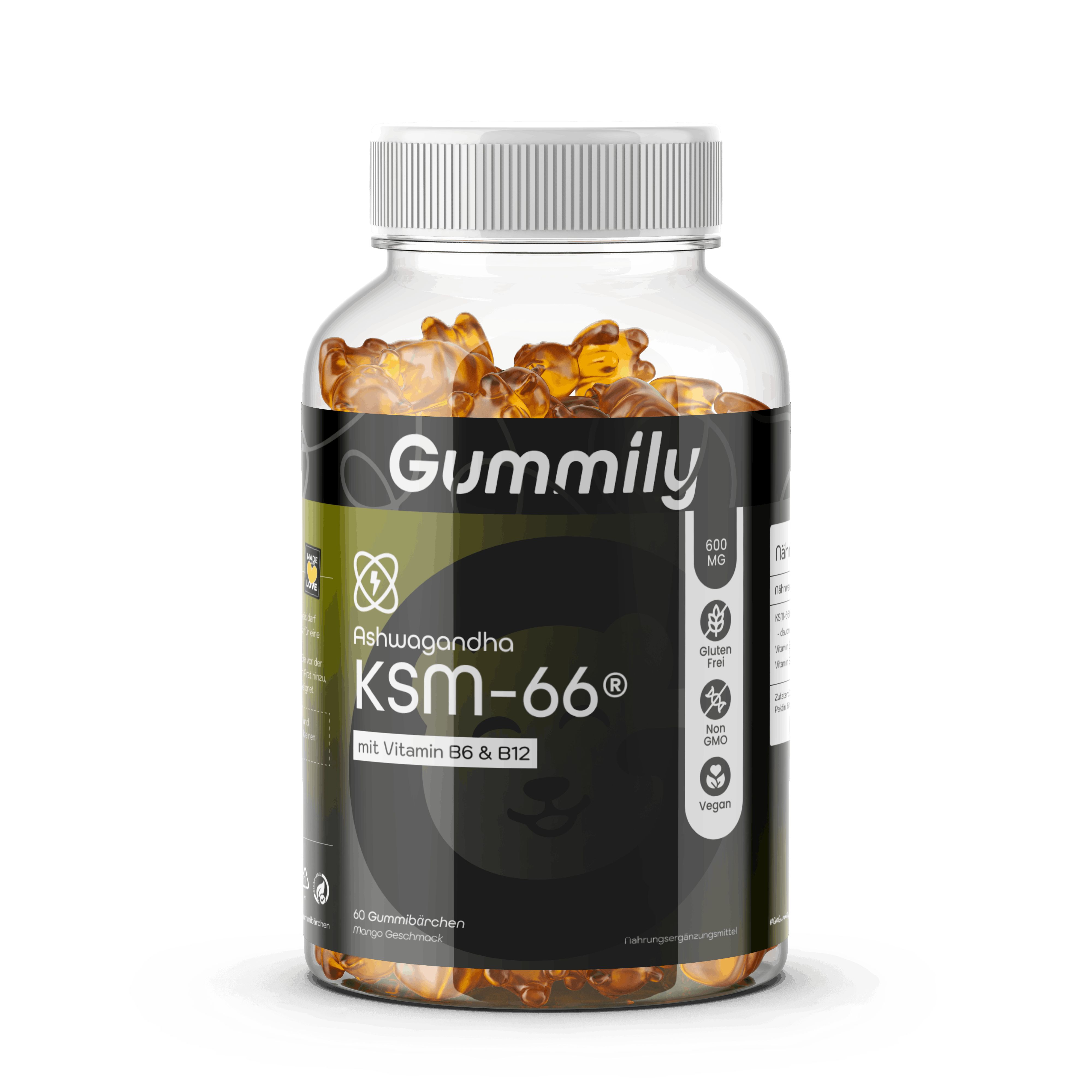 Gummily® Ashwagandha Ksm-66® Gummibärchen - Kapseln alternativ. 60 St