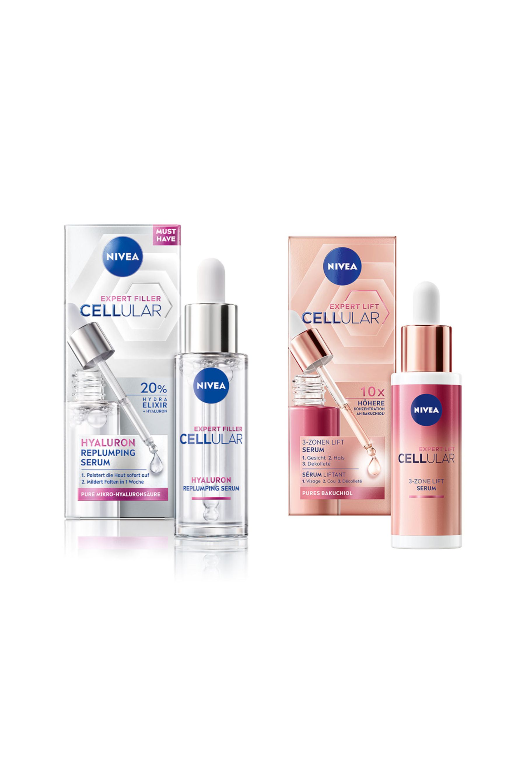 NIVEA CELLULAR Expert Filler & Vitamin C Serum Routine Set