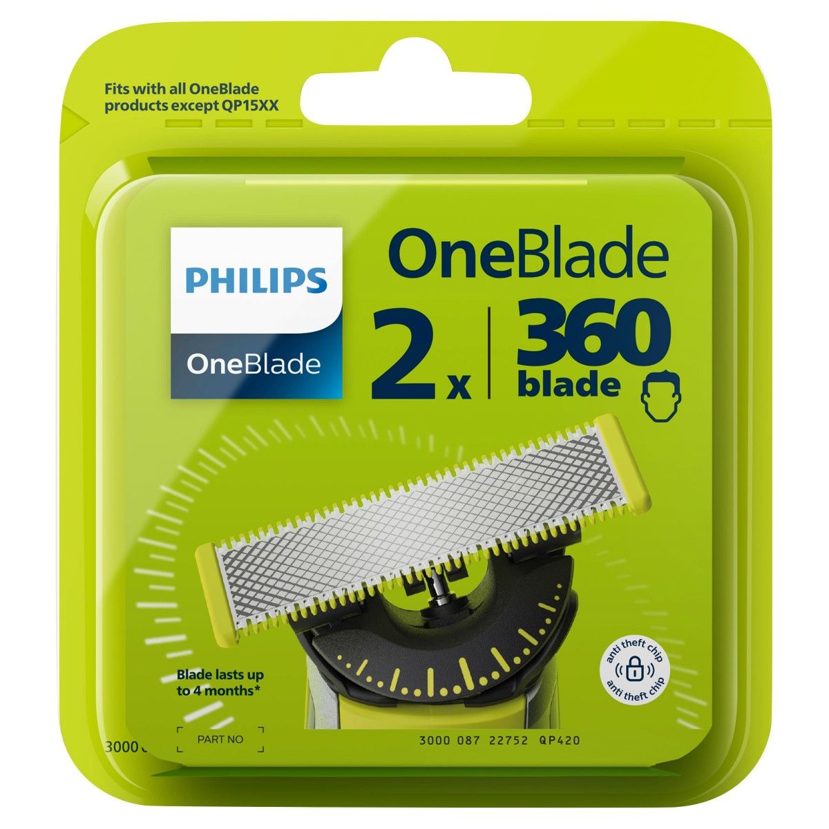 Philips OneBlade QP420/50 Ersatzklingen