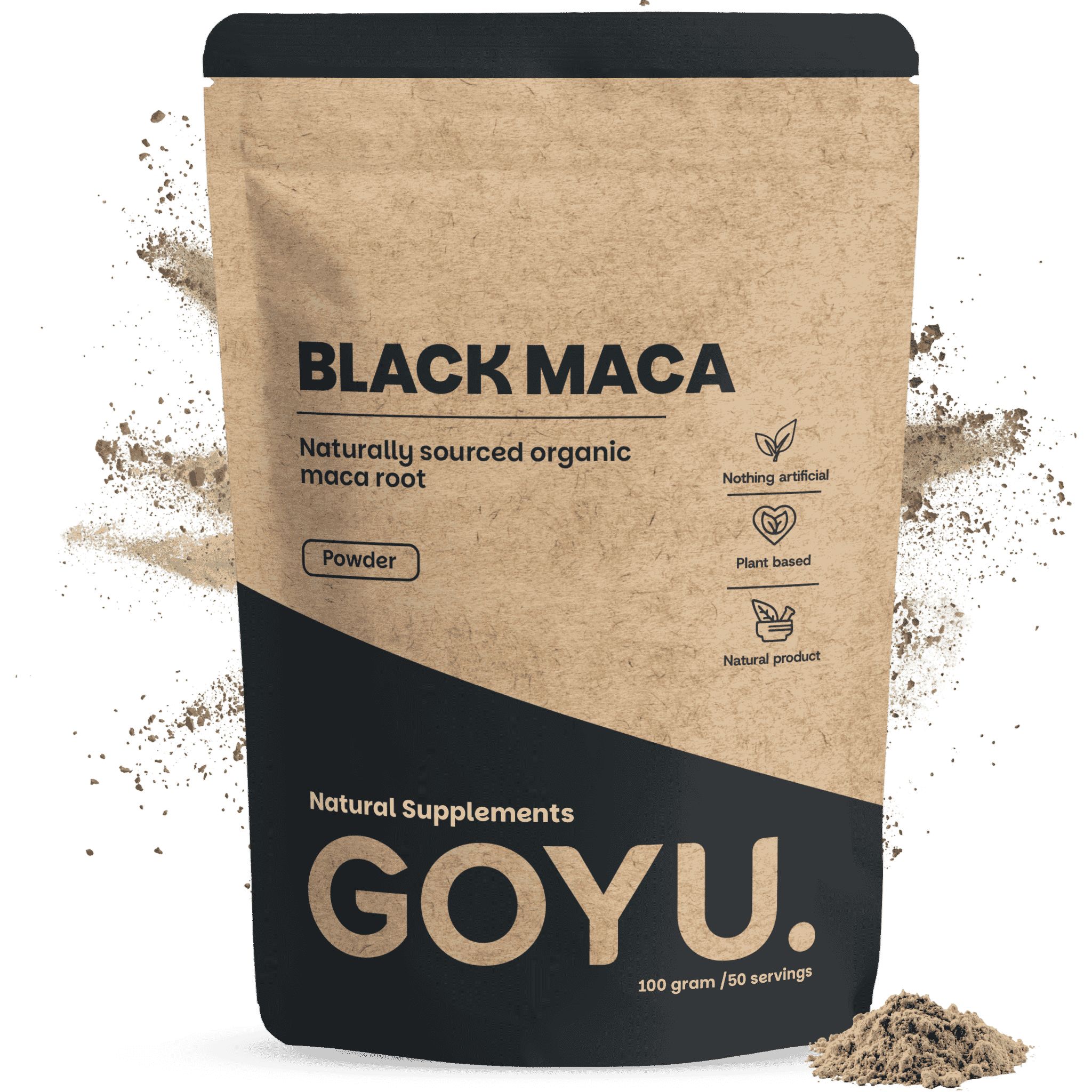 GOYU® – Zwarte Maca Poeder Biologisch 100