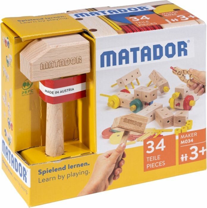 Matador 34 teiliges Holzspielzeug