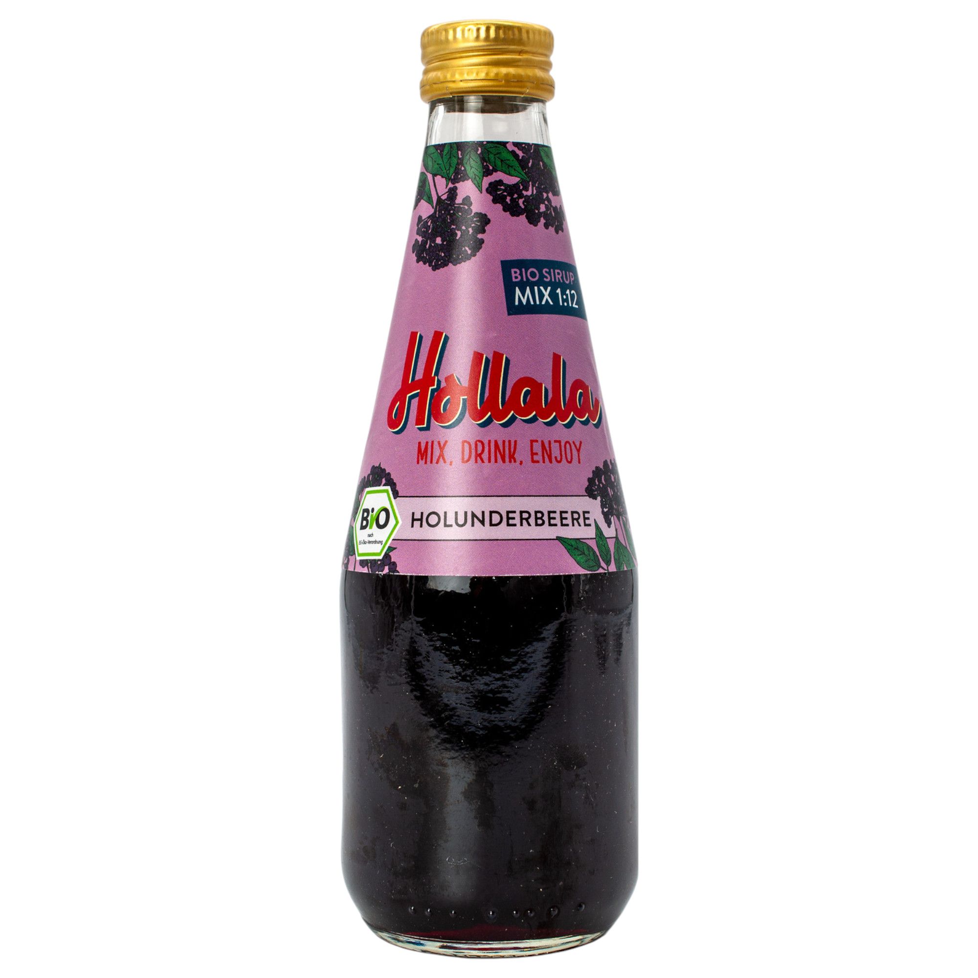 Hollala - Bio Sirup Holunderbeere 330 ml