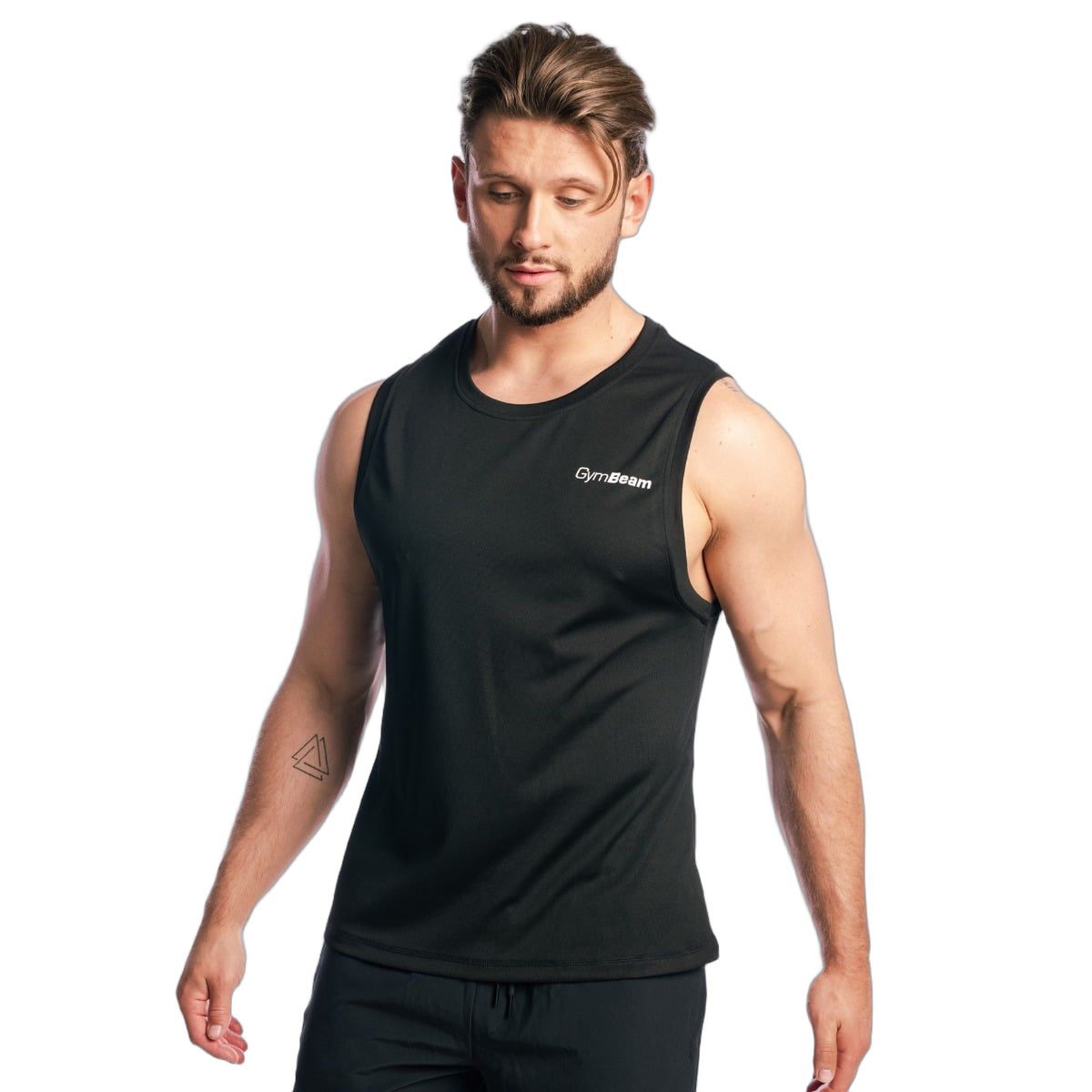 GymBeam Tanktop Herren regular aus Mesh Black