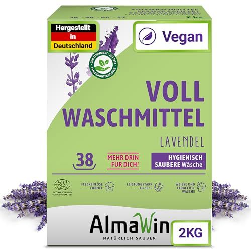 AlmaWin Vollwaschmittel Pulver Lavendel 2 kg