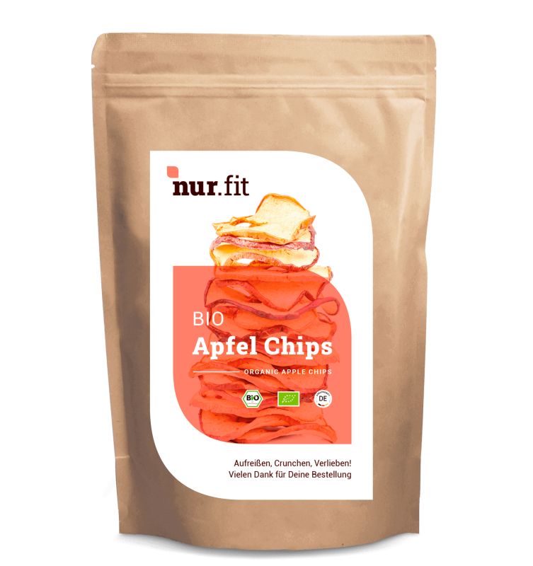 nur.fit BIO Apfelchips 250 g Früchte