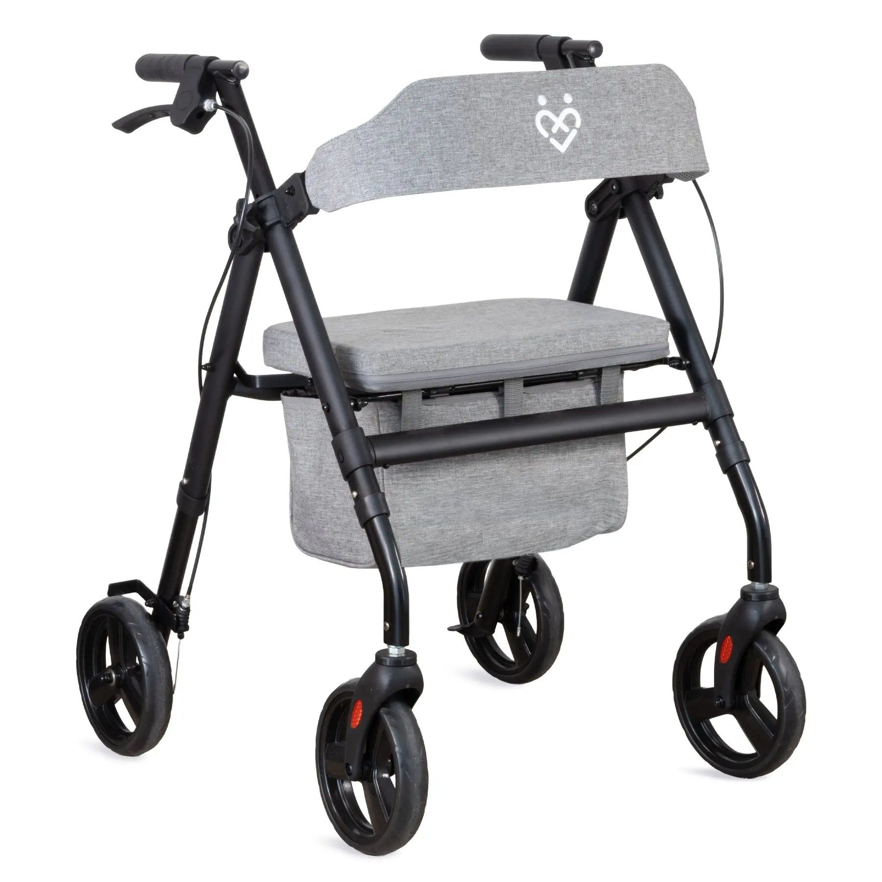 ForeverSenior Komfort Rollator faltbar mit Sitz - Stabiler Stahlrahmen 9kg 1 St