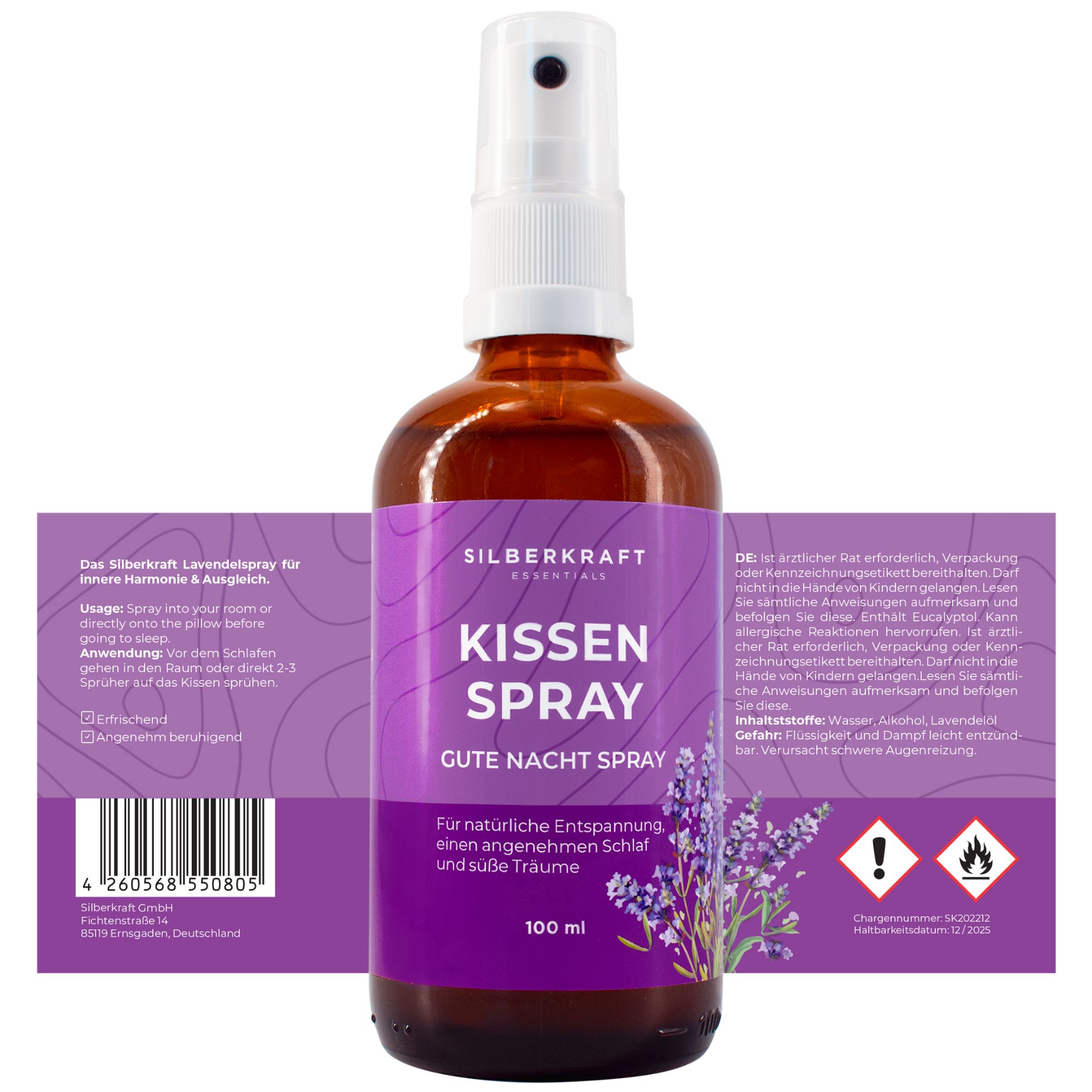 SILBERKRAFT Lavendelspray
