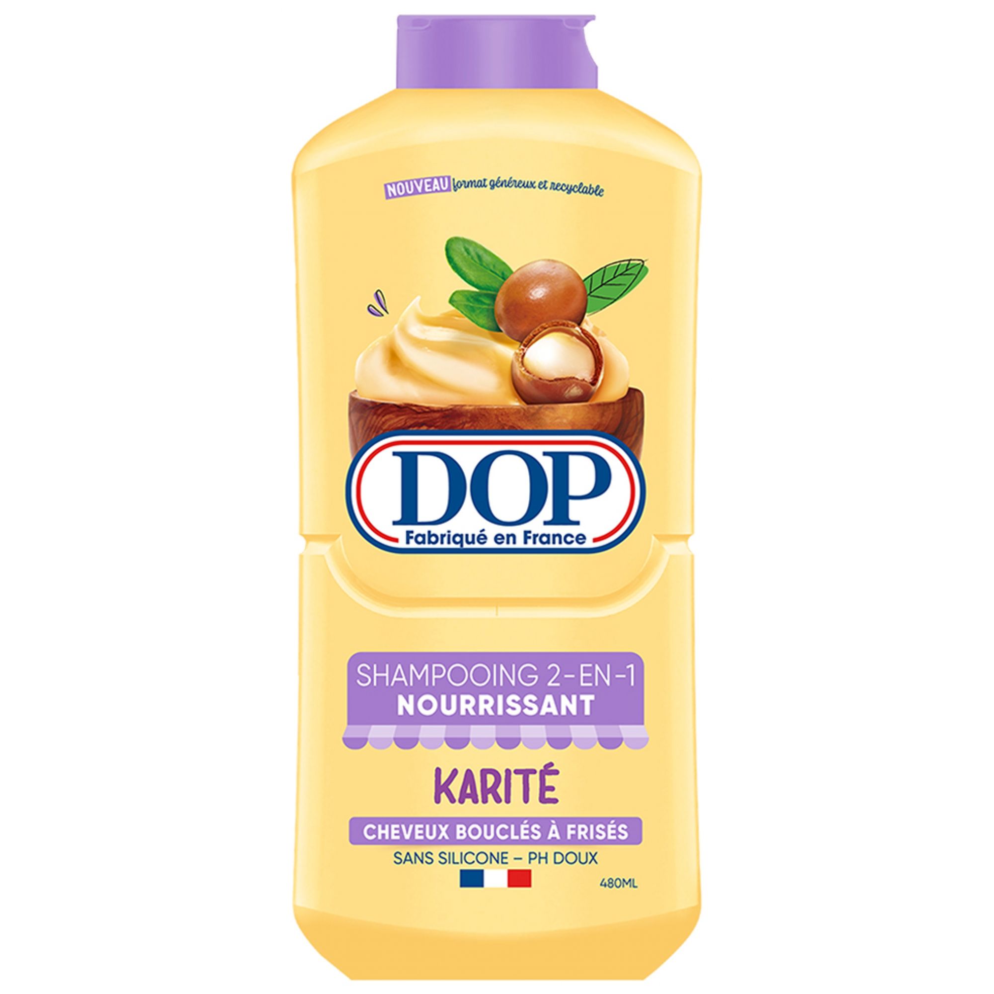 Dop Karite 2in1 Nourishing Shampoo Lockiges bis Krauses Haar 4 8,5x5,4x20 cm
