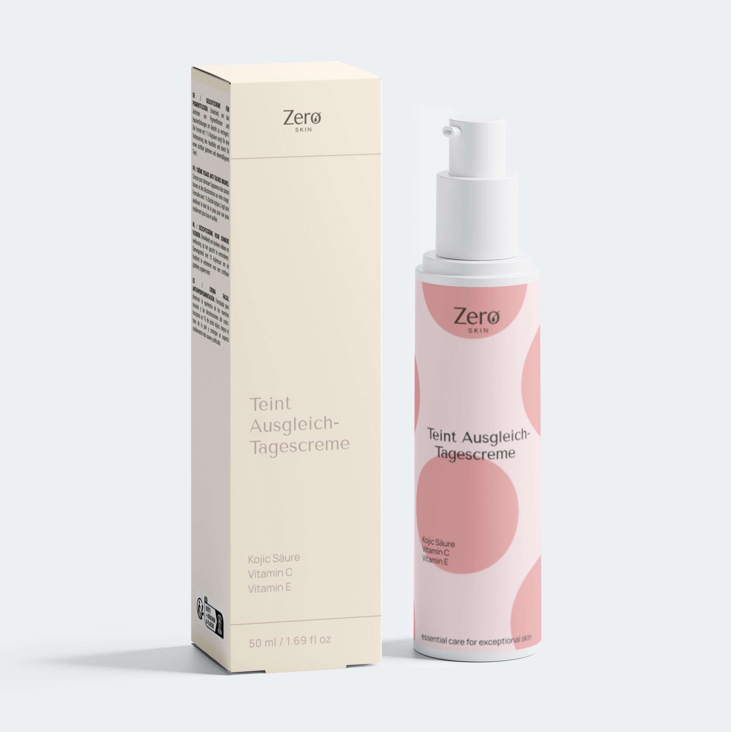 Zero Skin Teint Ausgleich Tagescreme, ebenmäßig strahlend für reife Haut