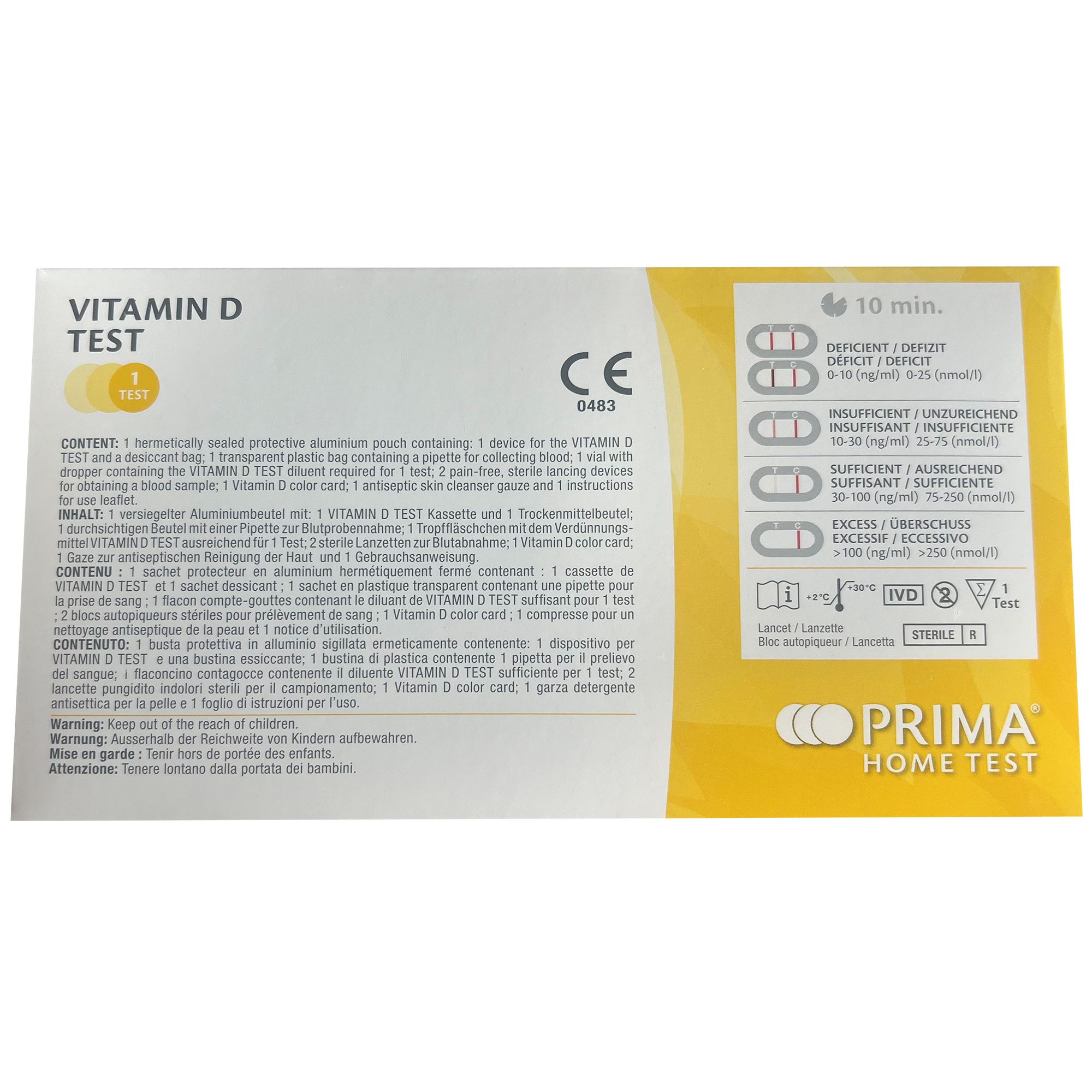 Prima | Vitamin D Home Test 1 St