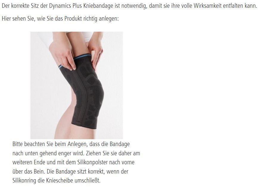 OFA dynamics plus Kniebandage