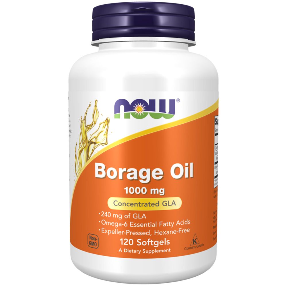 Now Foods, Borage Oil ( Borretschöl ), 1000mg 1 kg - Shop Apotheke