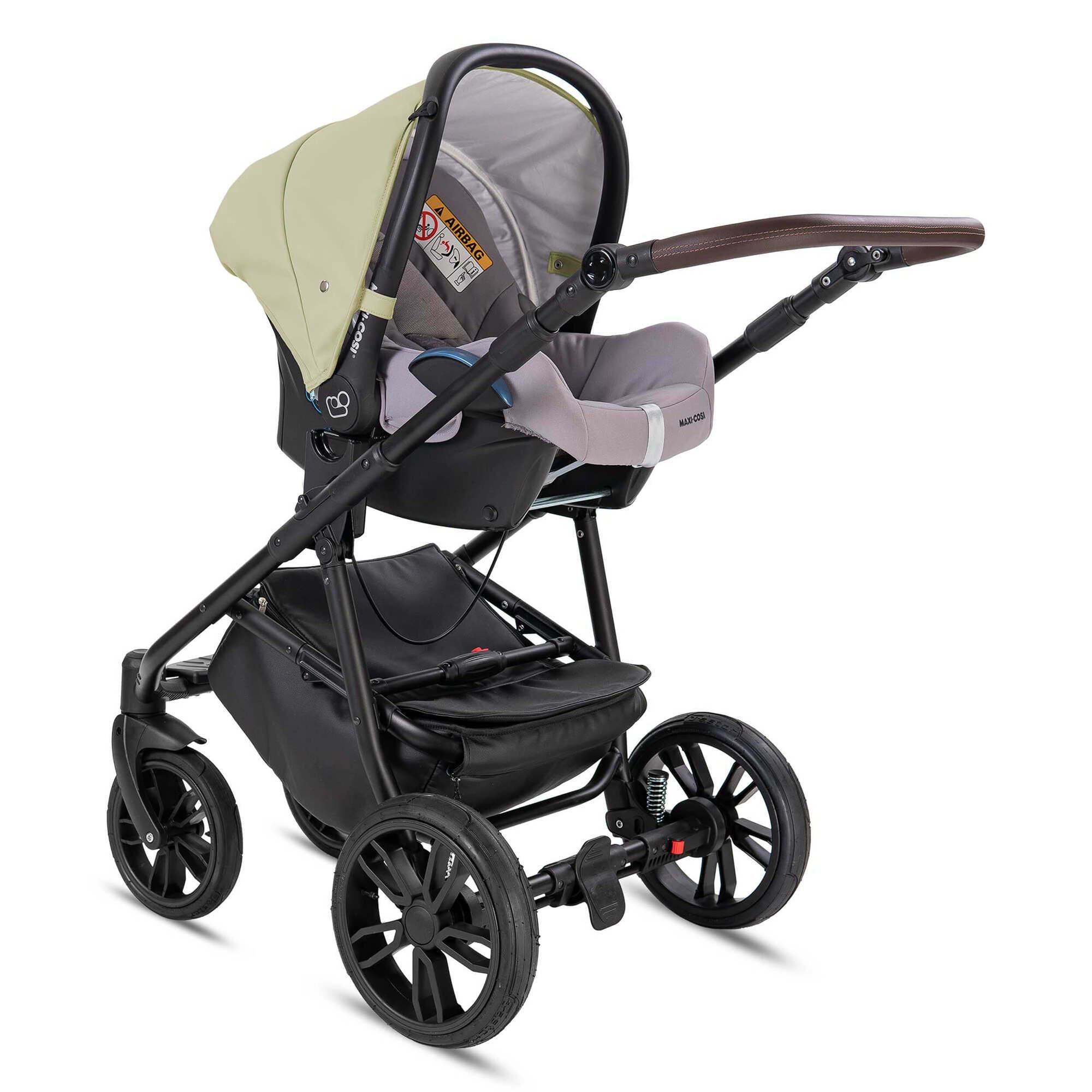 Friedrich Hugo Minigo Flow 2 in 1 Kombikinderwagen Luftreifen, Beige