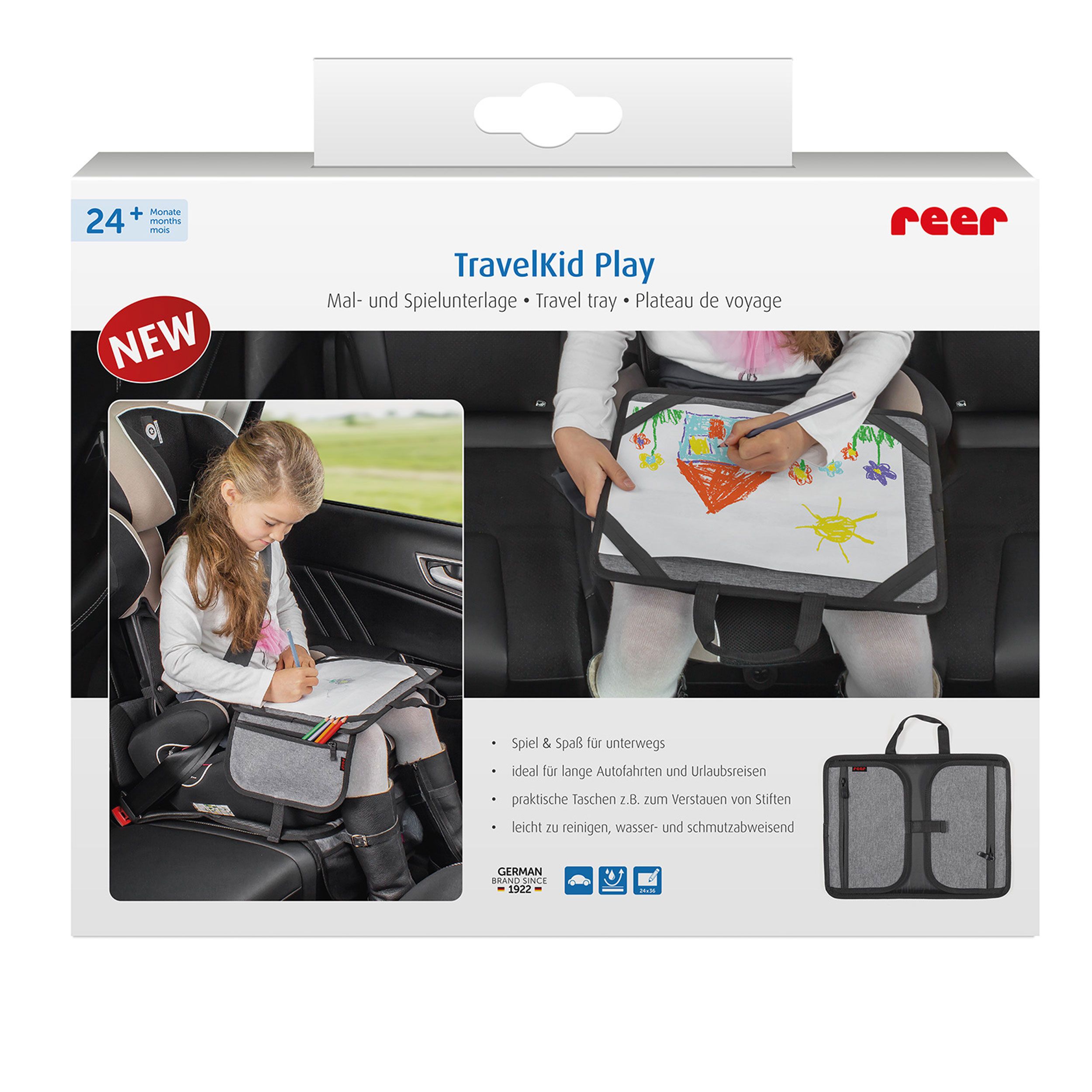 reer TravelKid Play Mal- und Spielunterlage, für Auto