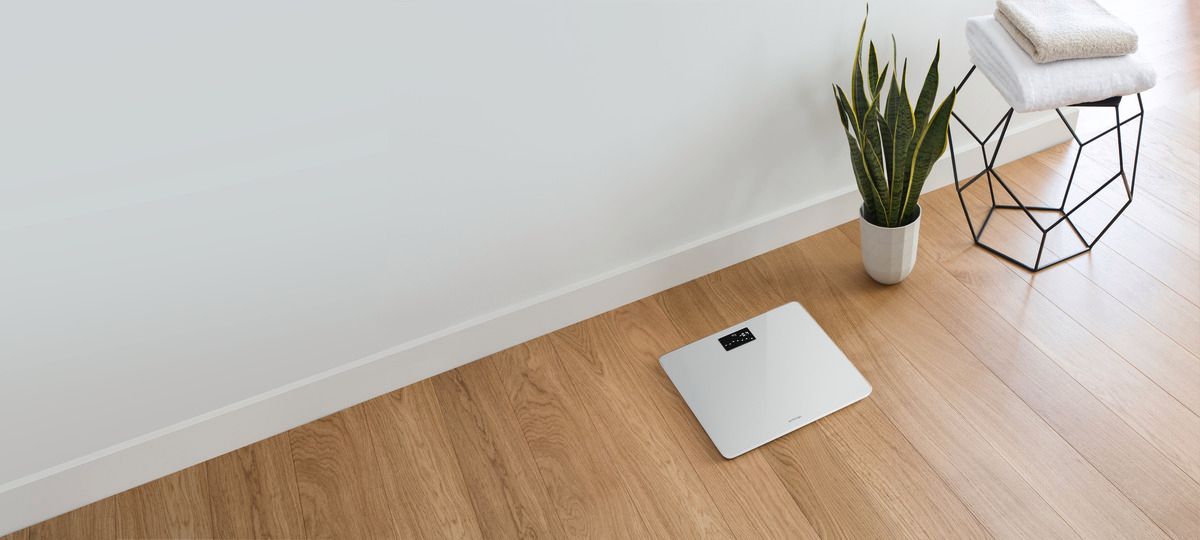 Withings Body Waage weiß WLAN Bluetooth Körpergewichtsanalyse Appsteuerung