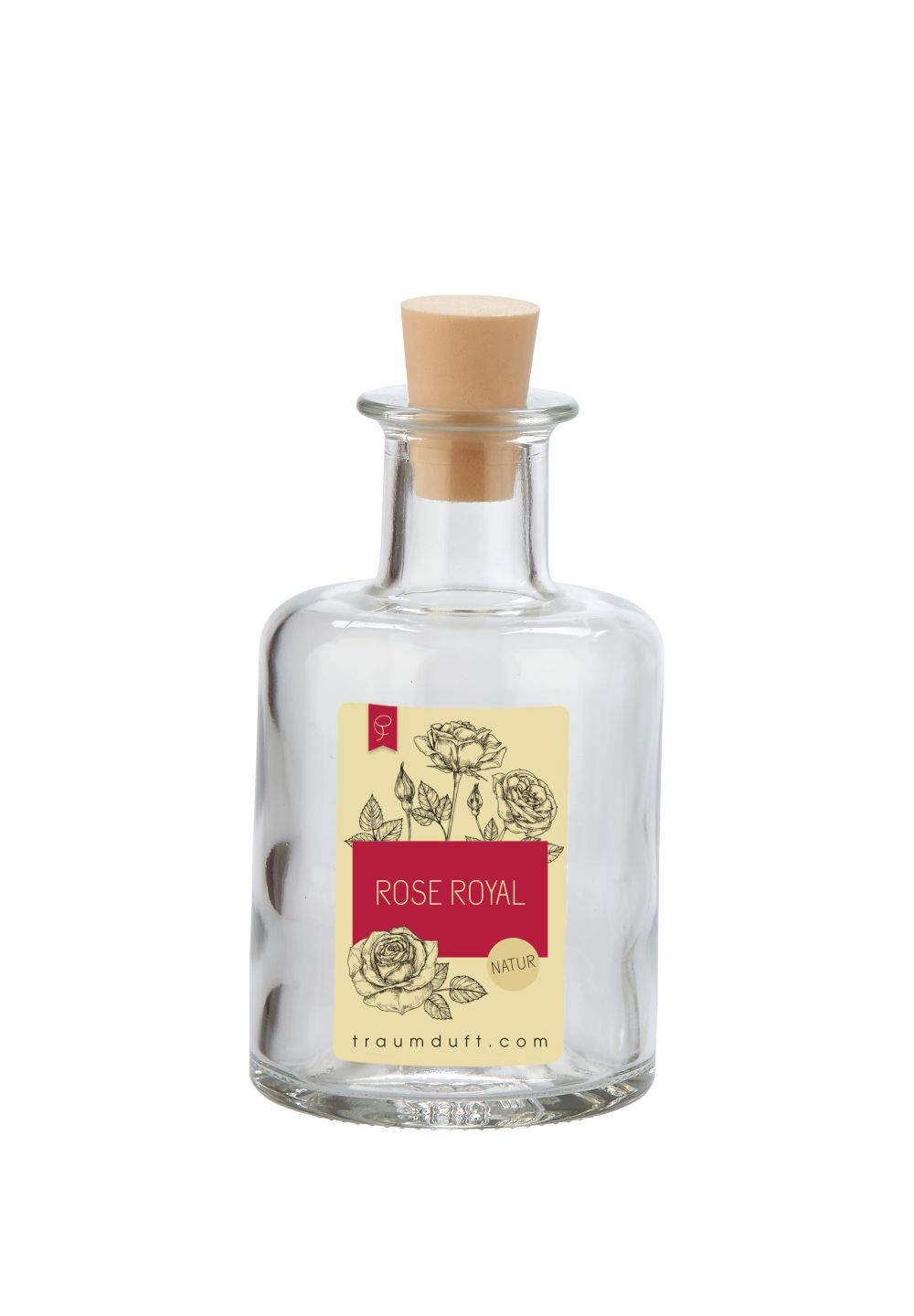 Traumduft Mikado Raumduftflakon Rose Royal mit Peddigrohr Stäben