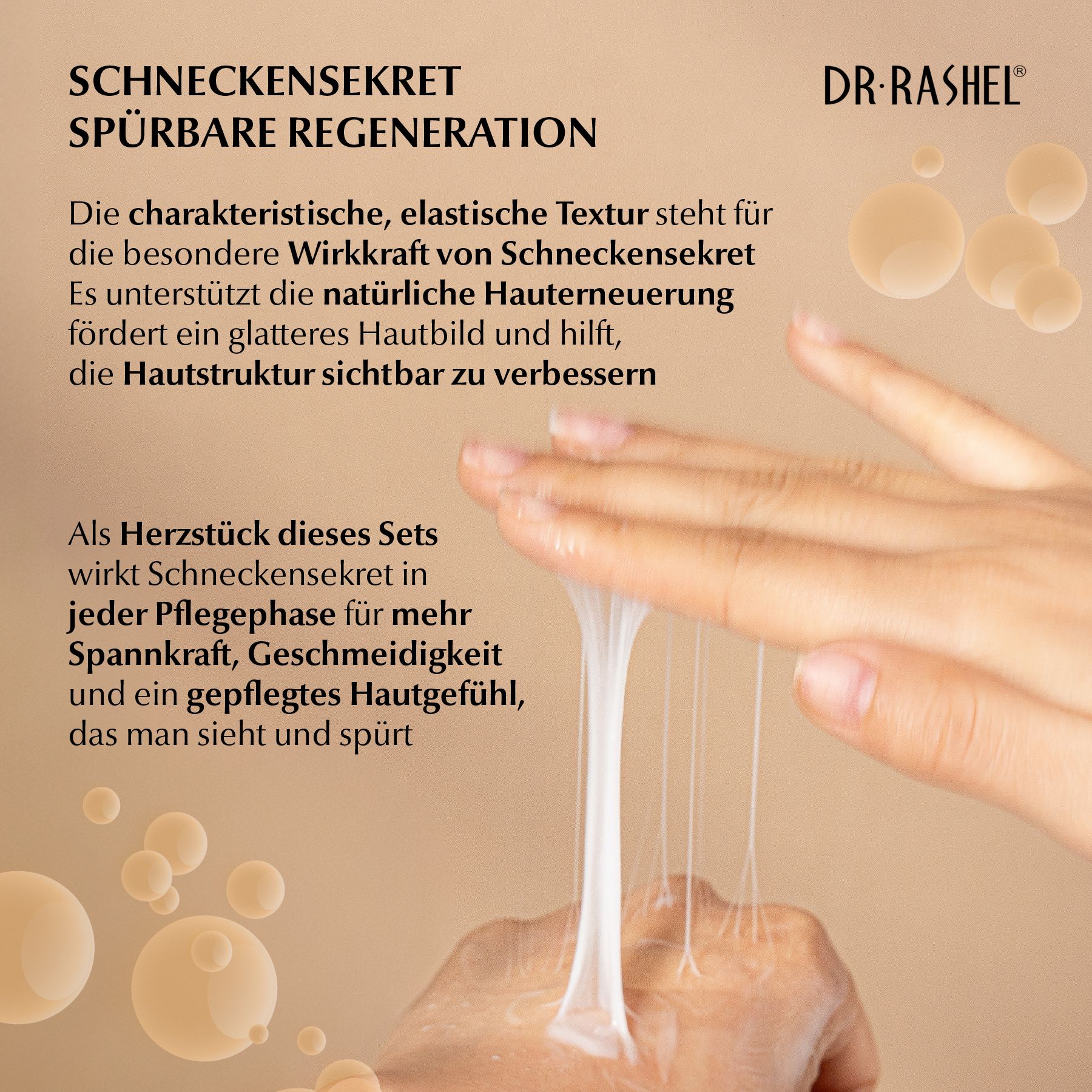 DR RASHEL Gesichtspflege-Set Kollagen Snail Mucin  Augenserum Cream Cleanser Toner