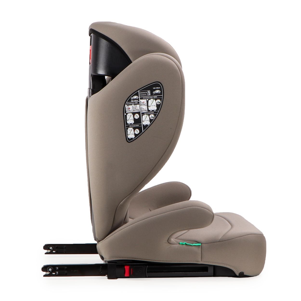 Moni Kindersitzerhöhung i-Race Isofix (100-150 cm)
