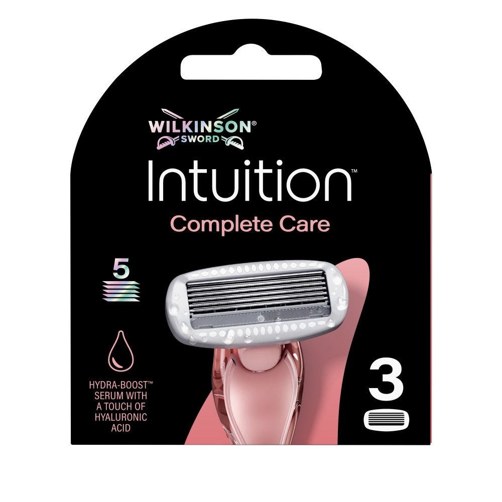 Verpackung mit 3 Ersatzklingen für Wilkinson Sword Intuition Complete Care.