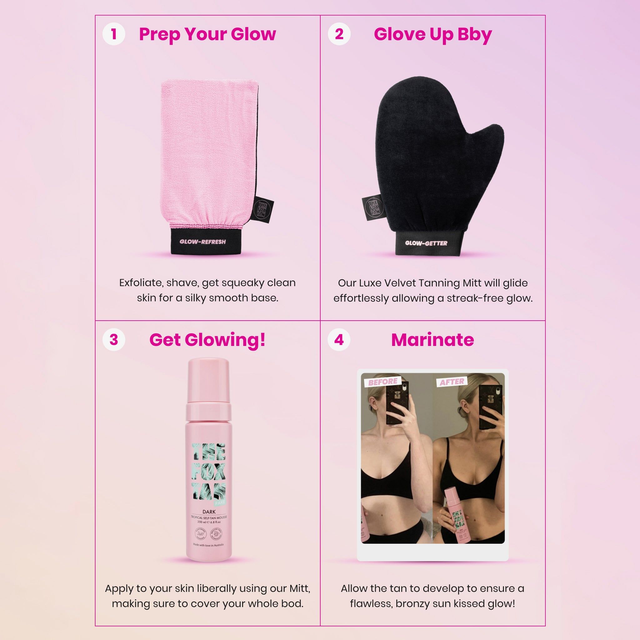 The Fox Tan Dark Tropical Self-Tan Mousse