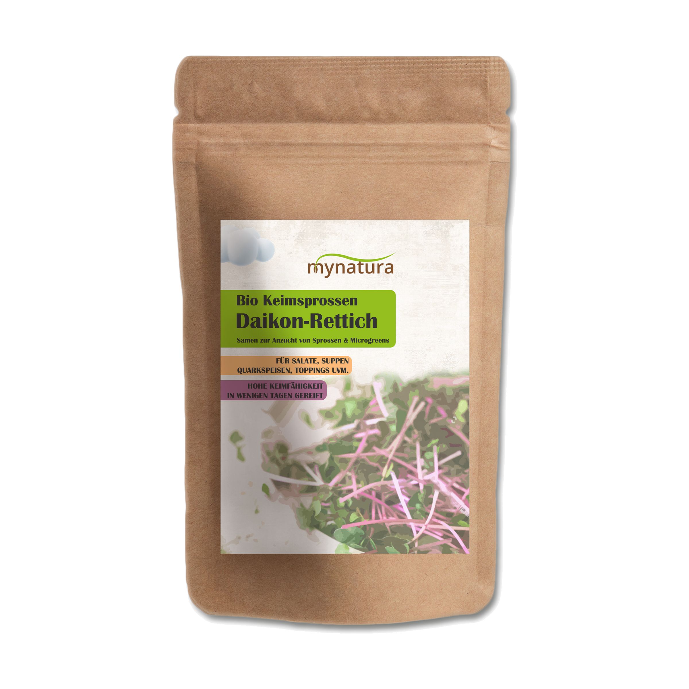 Mynatura Bio Daikon-Rettich Keimsprossen 500 g Samen
