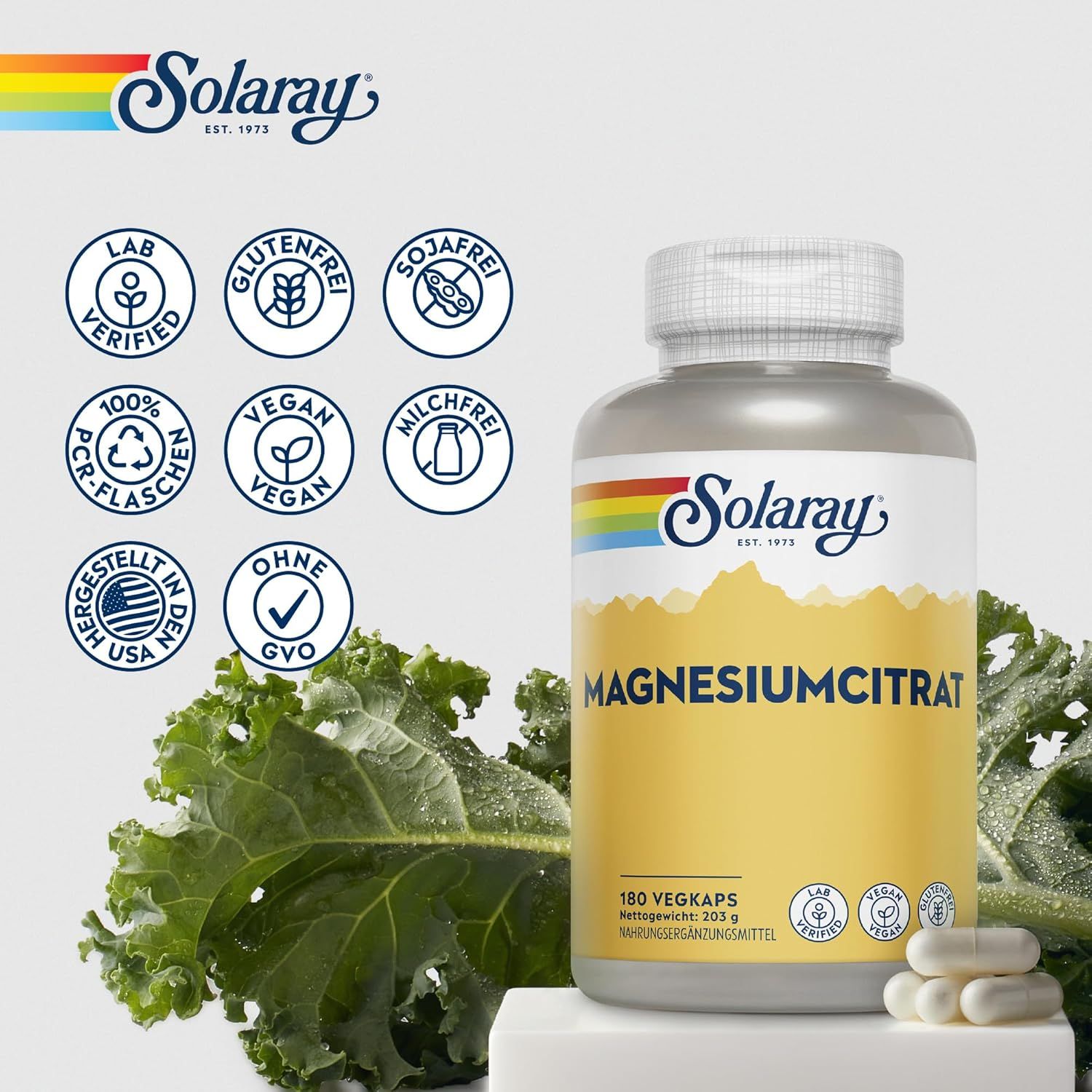 Solaray Magnesiumcitrat Kapsel